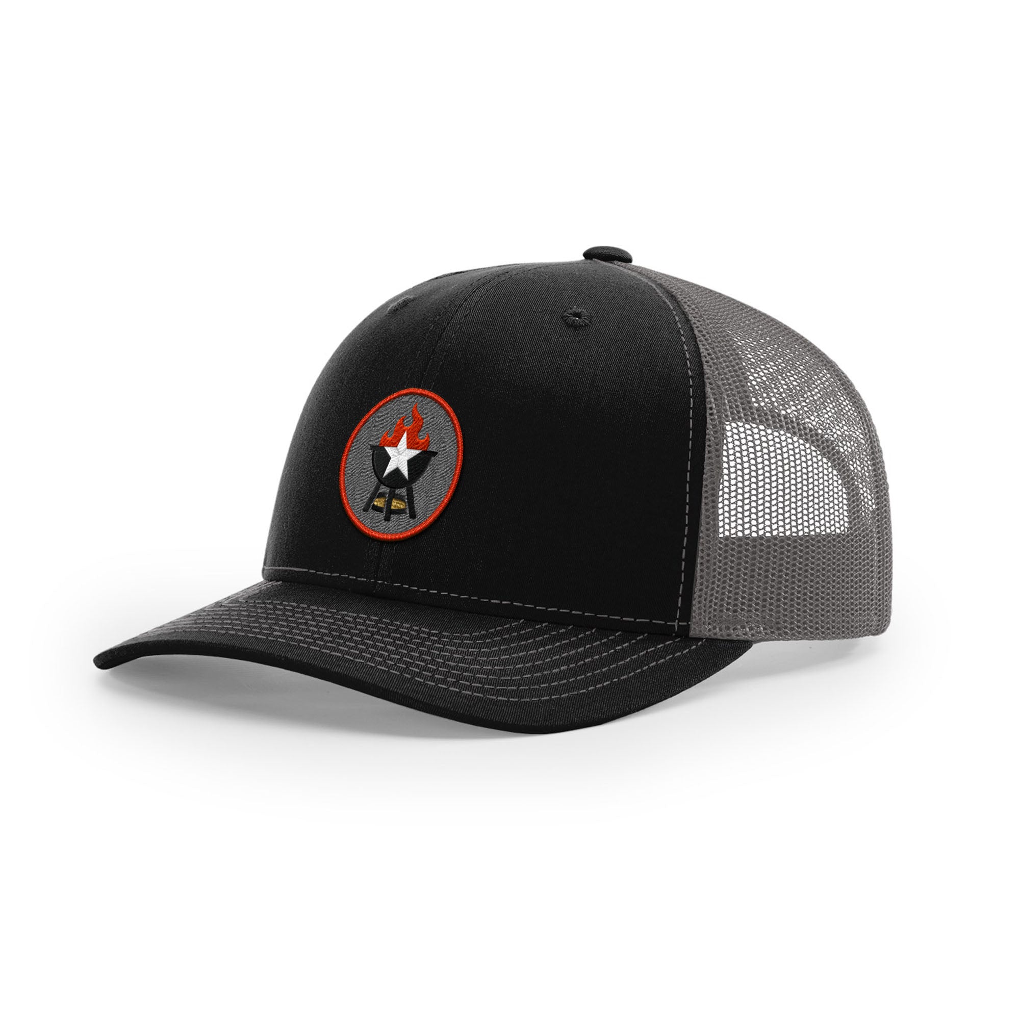 BBQ Grill Icon Trucker Hat - Red