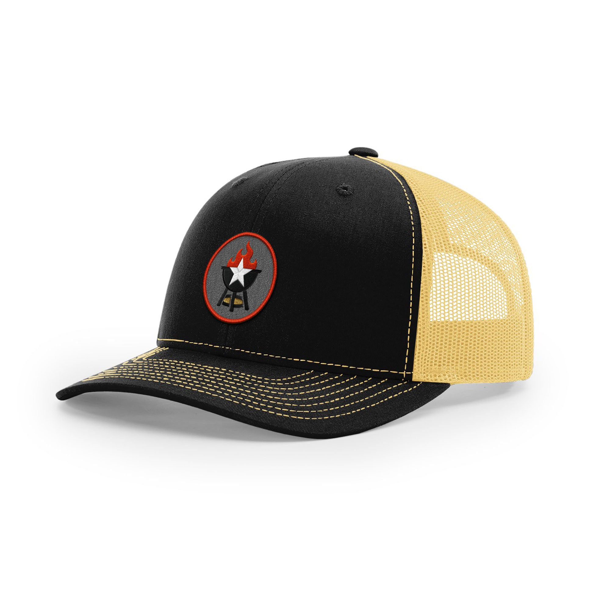BBQ Grill Icon Trucker Hat - Red