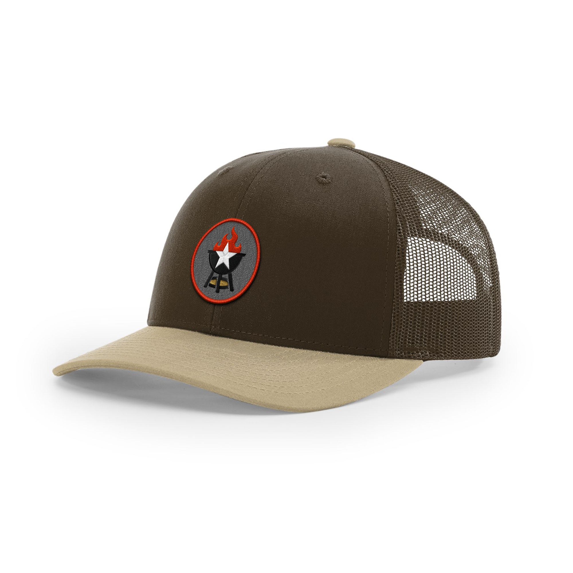 BBQ Grill Icon Trucker Hat - Red