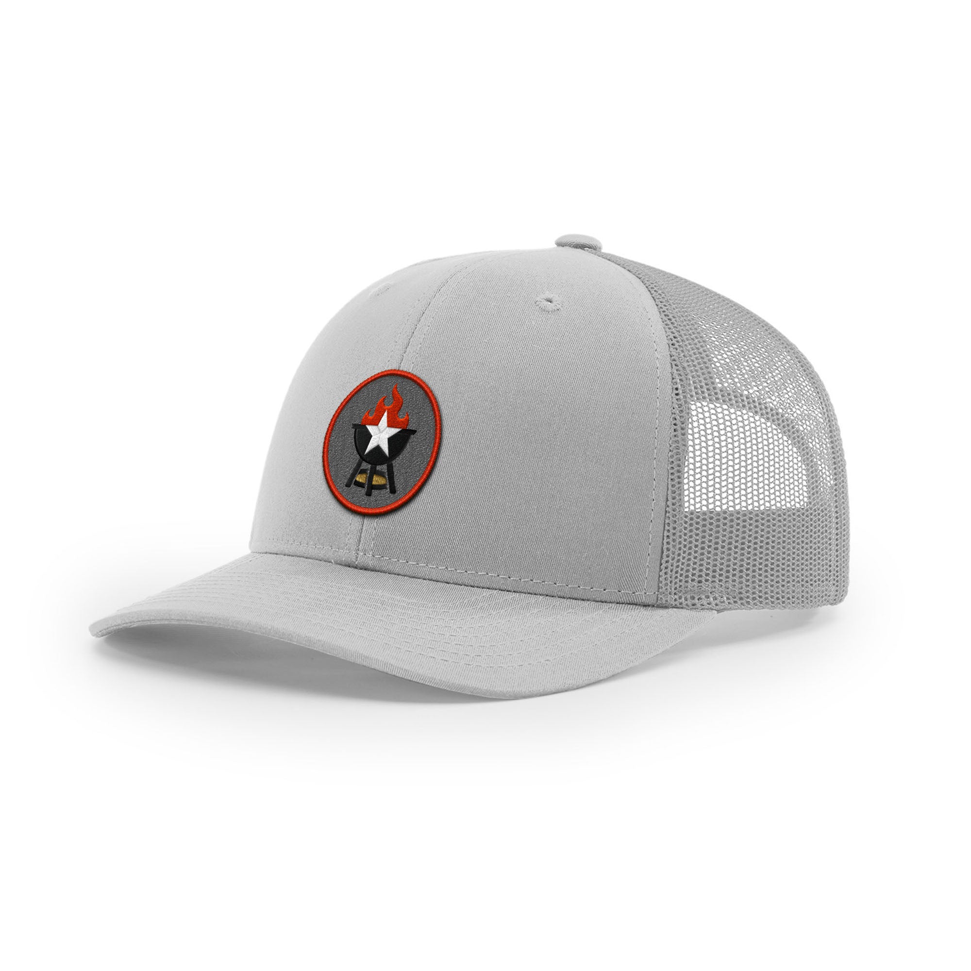 BBQ Grill Icon Trucker Hat - Red