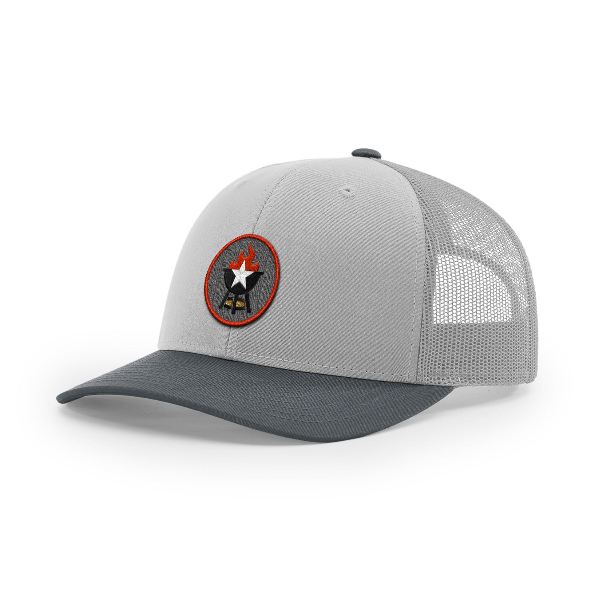 BBQ Grill Icon Trucker Hat - Red