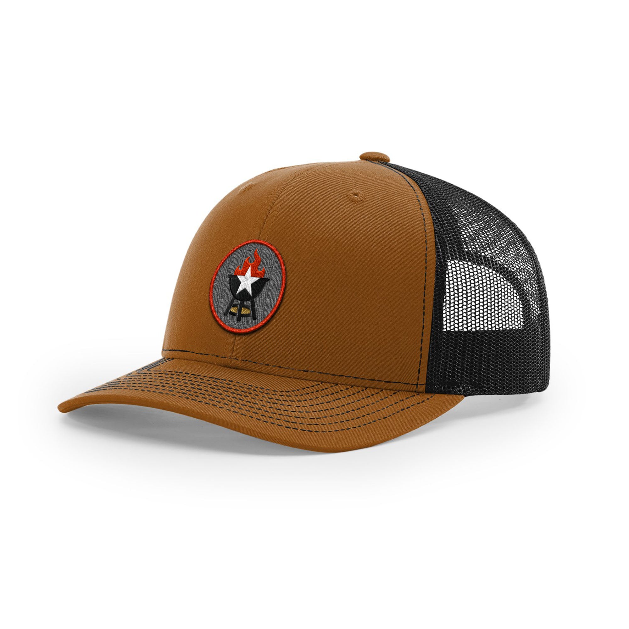 BBQ Grill Icon Trucker Hat - Red