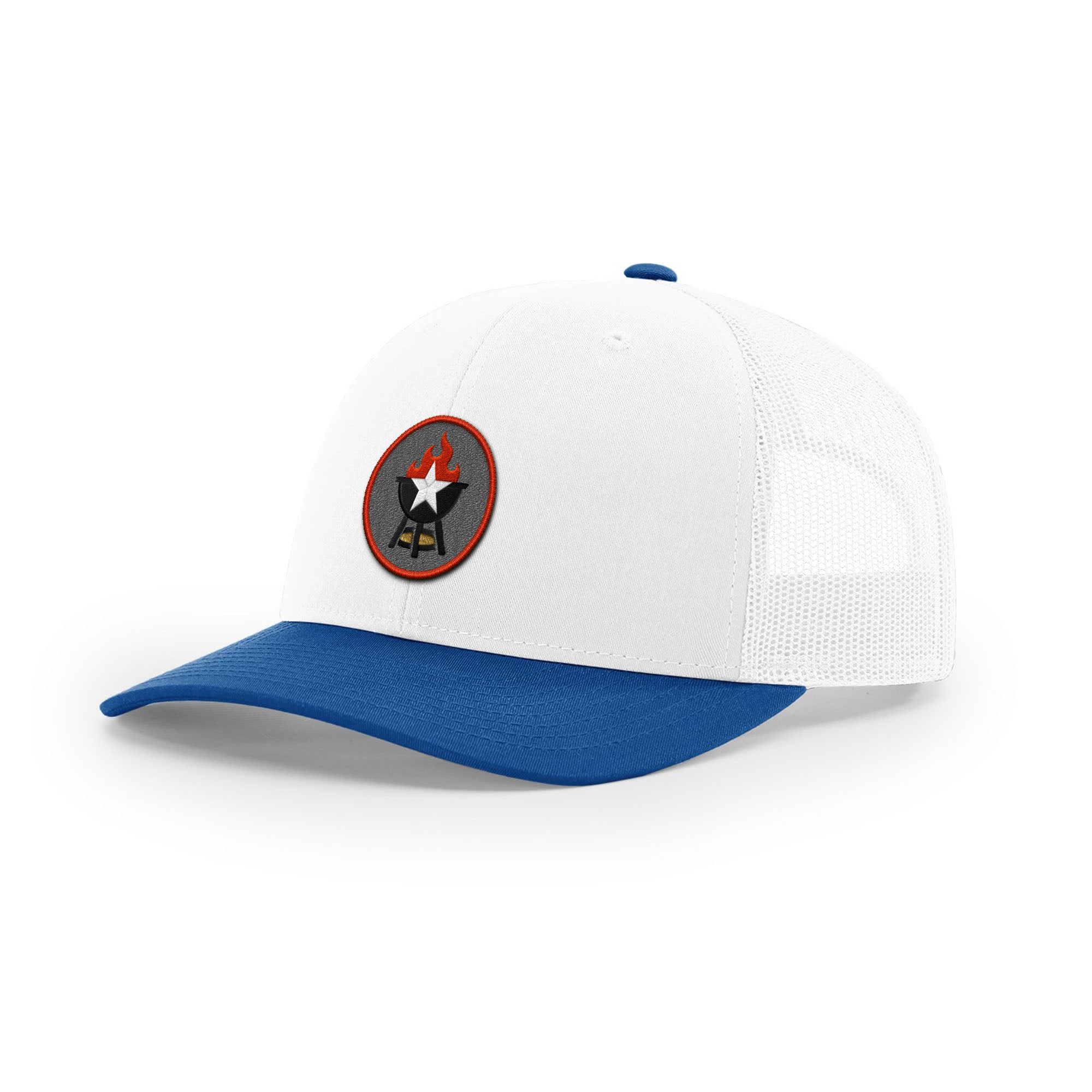 BBQ Grill Icon Trucker Hat - Red