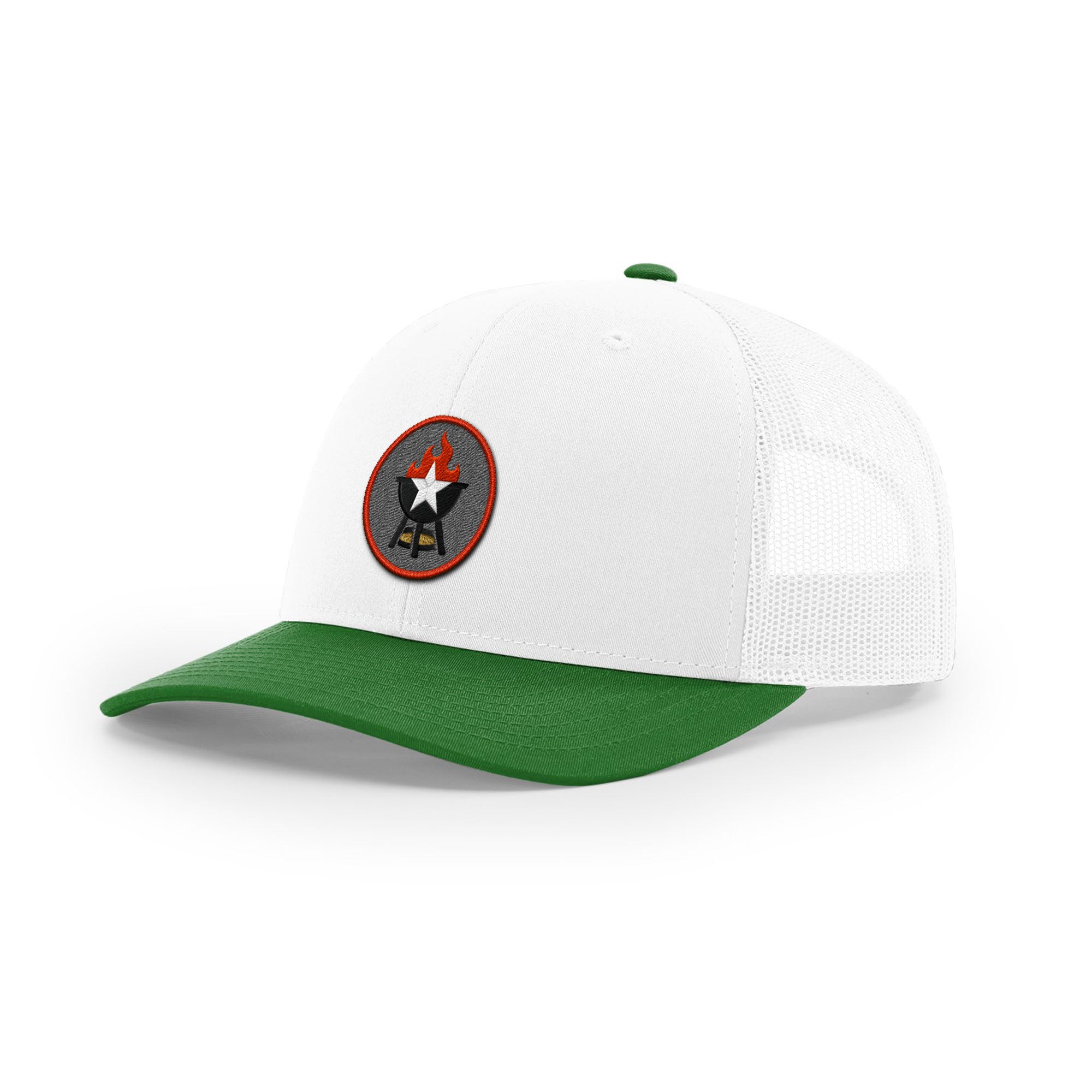 BBQ Grill Icon Trucker Hat - Red