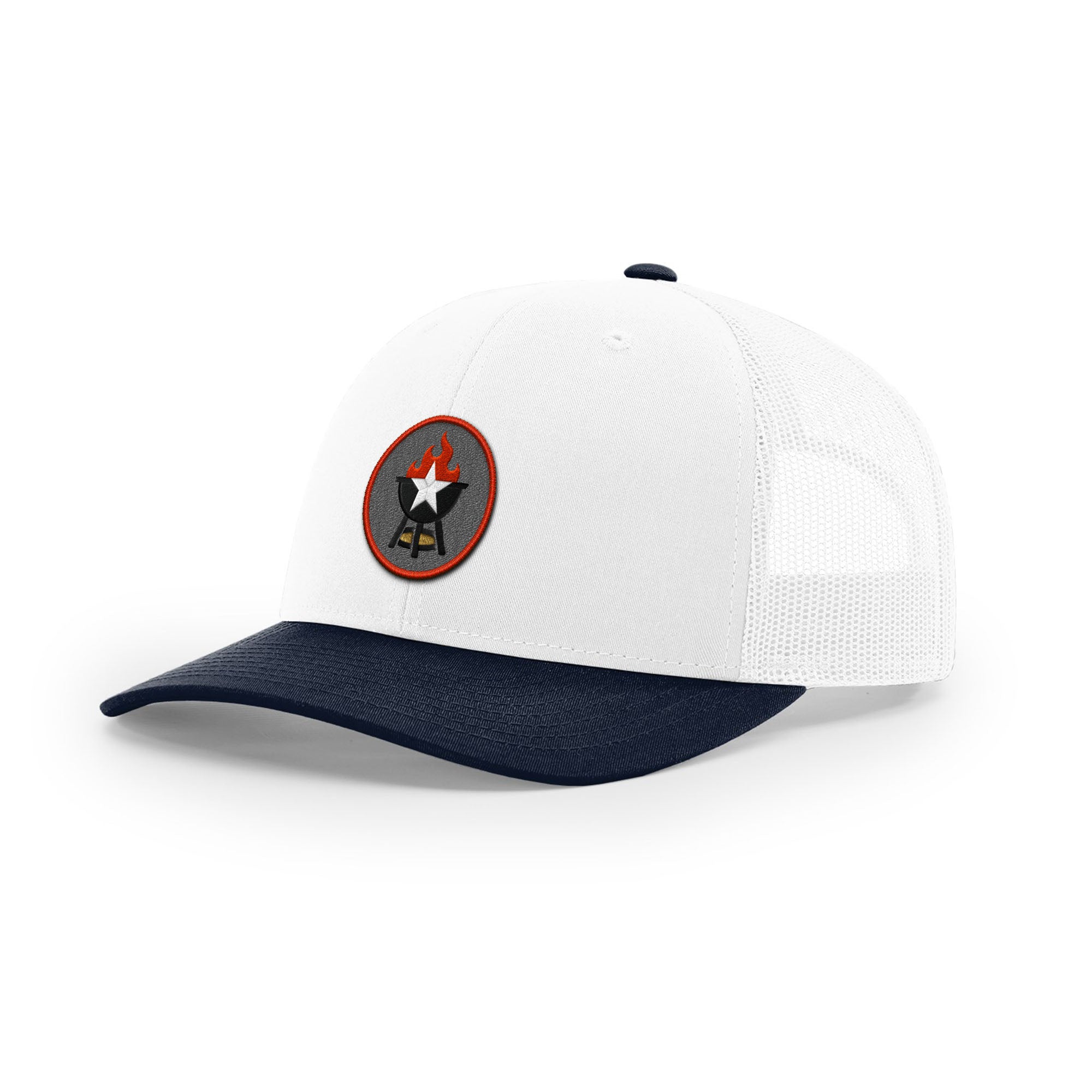 BBQ Grill Icon Trucker Hat - Red
