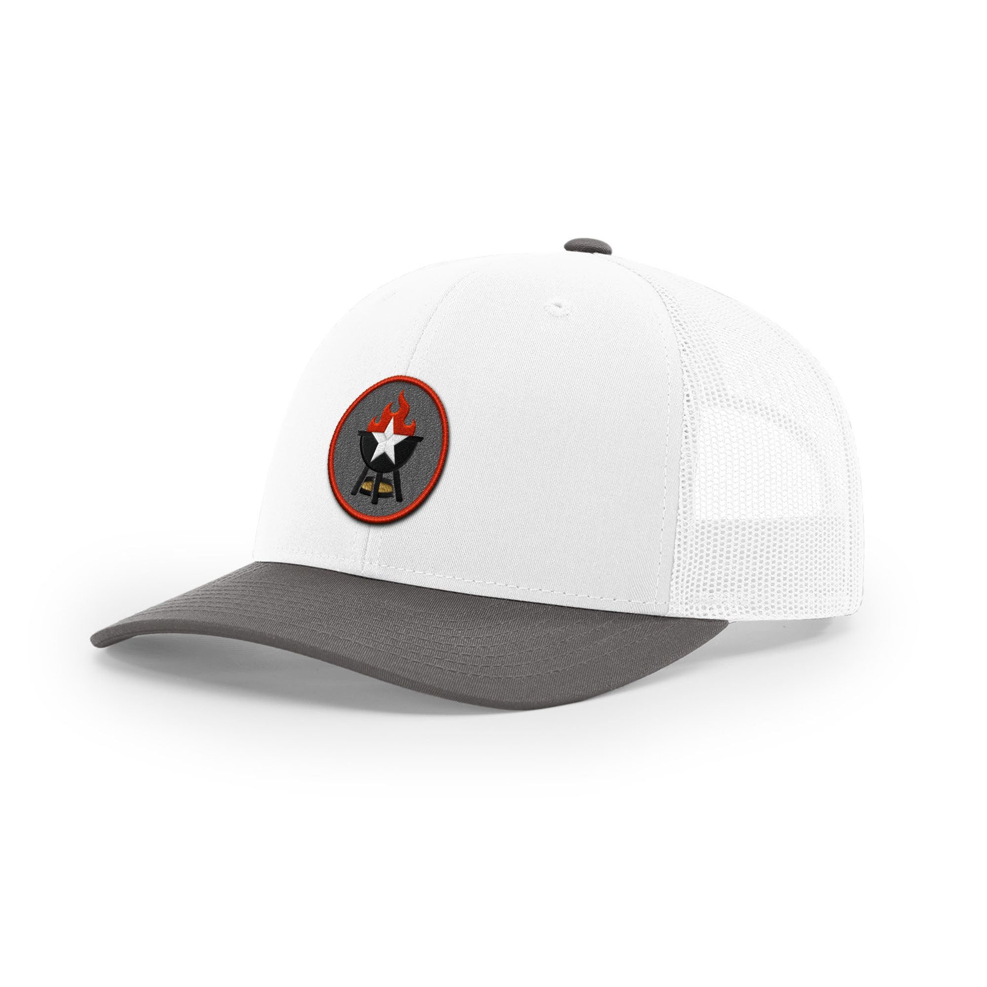 BBQ Grill Icon Trucker Hat - Red