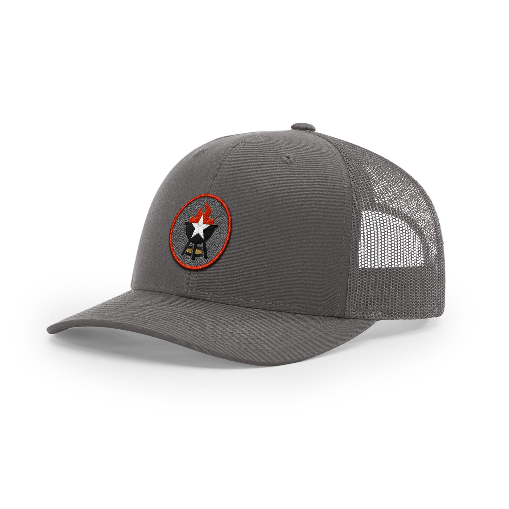 BBQ Grill Icon Trucker Hat - Red