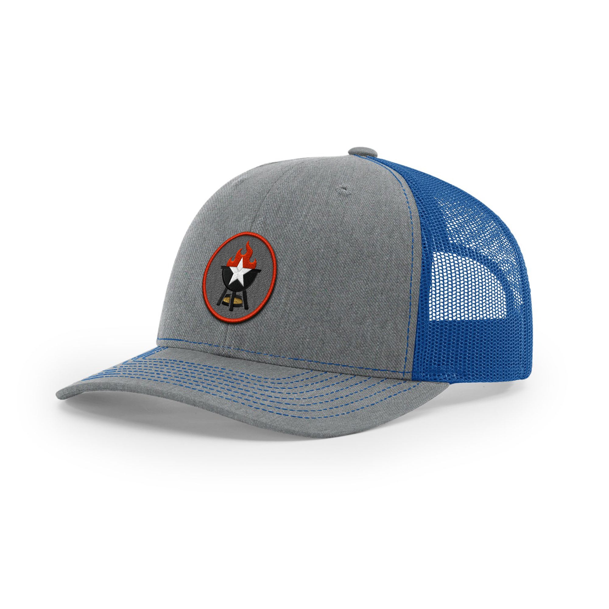 BBQ Grill Icon Trucker Hat - Red