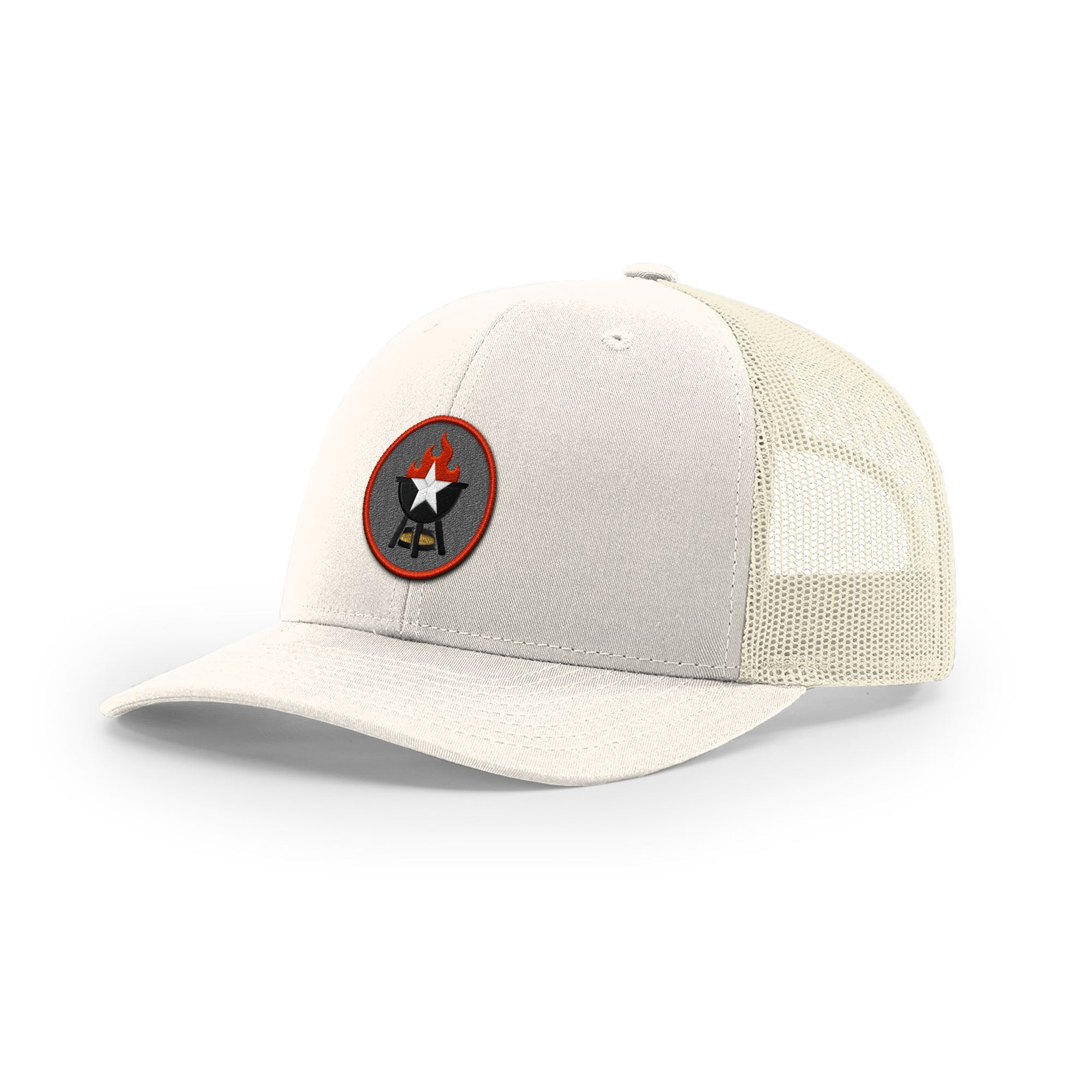 BBQ Grill Icon Trucker Hat - Red