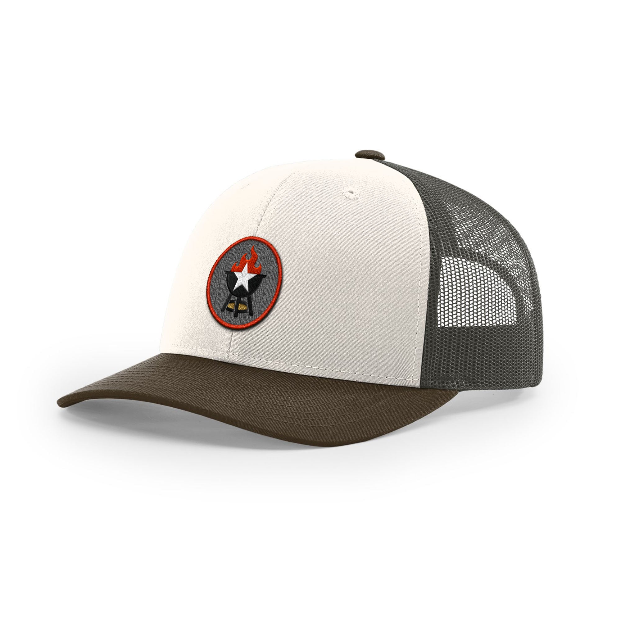 BBQ Grill Icon Trucker Hat - Red