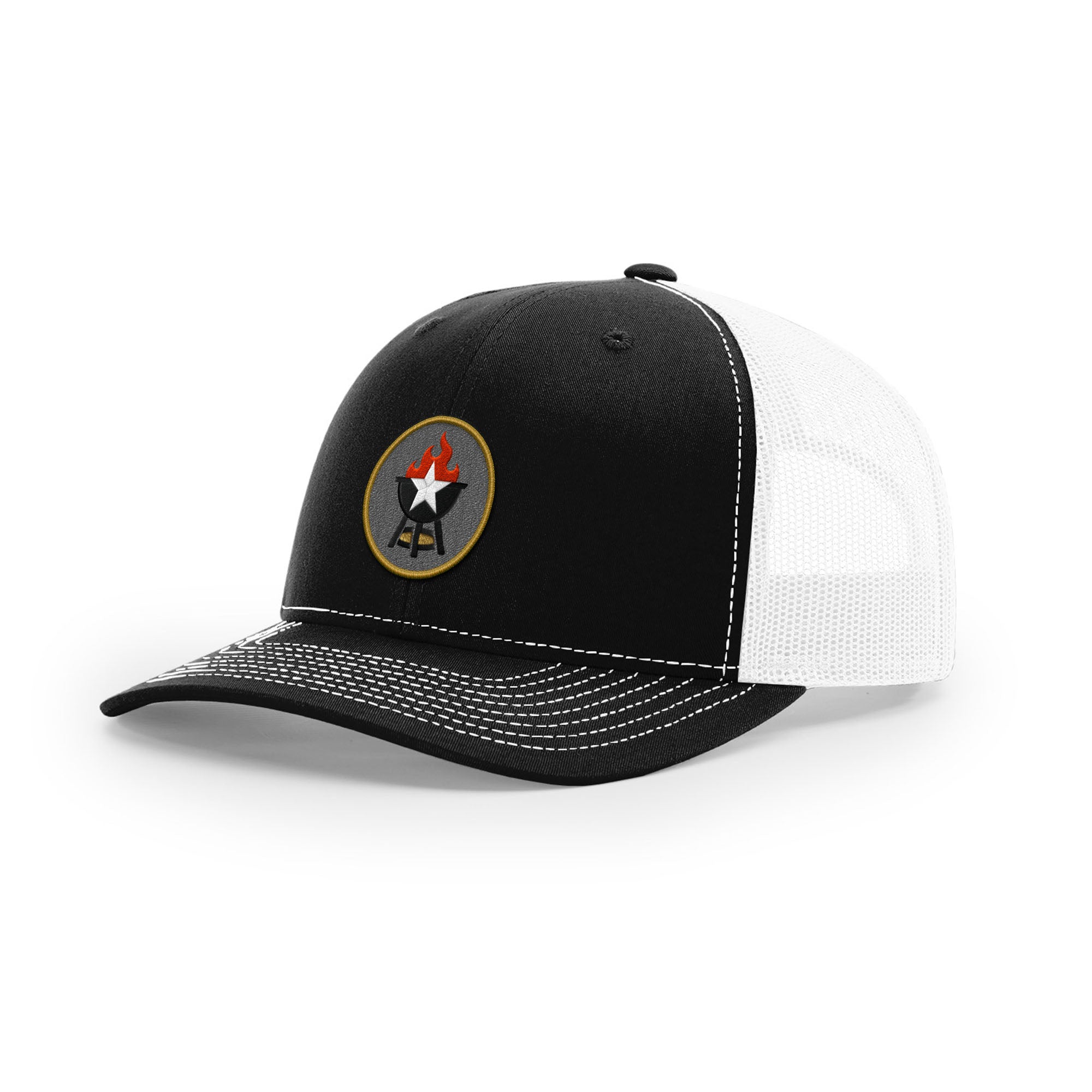 BBQ Grill Icon Trucker Hat - Gold | Backyard Republic™
