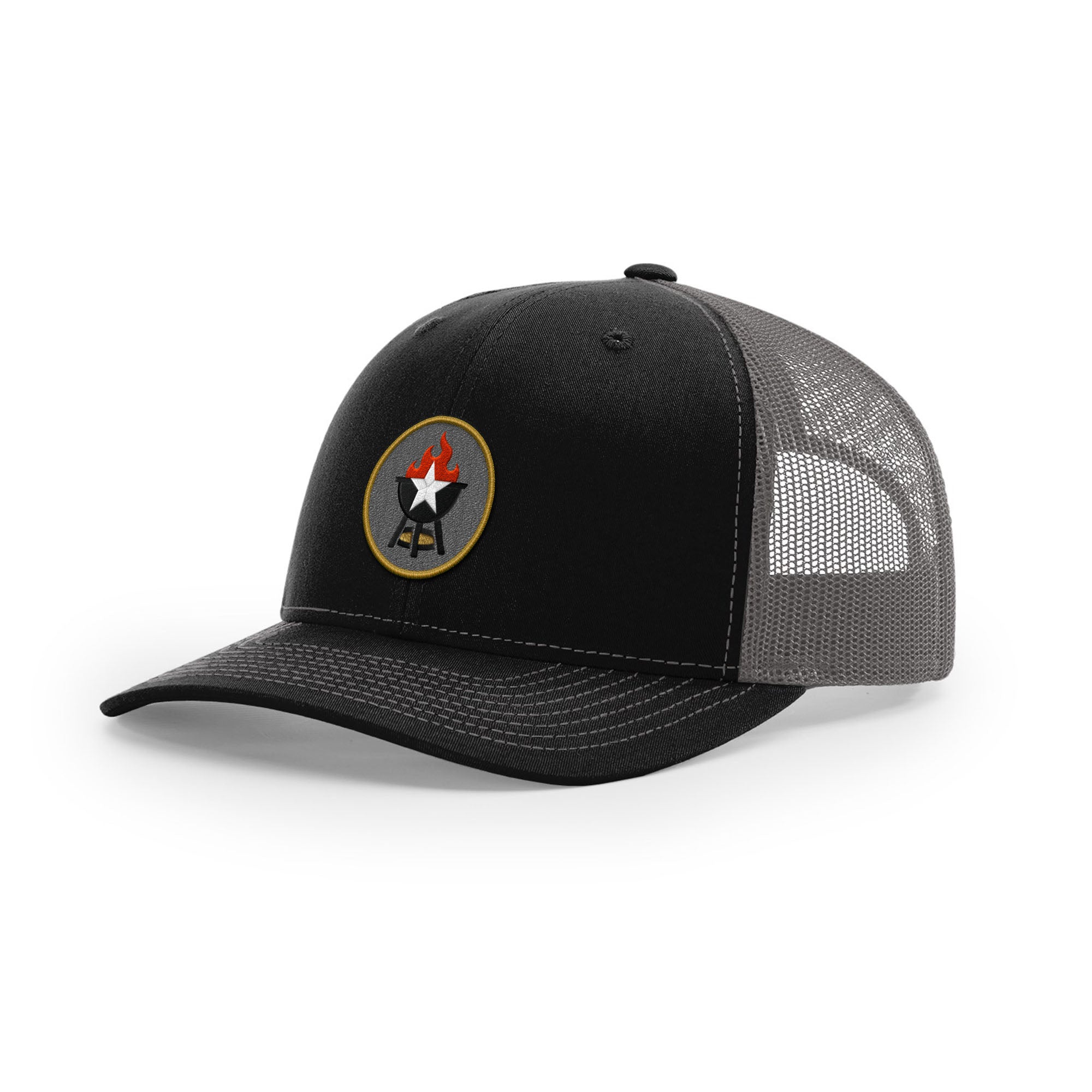 BBQ Grill Icon Trucker Hat - Gold | Backyard Republic™