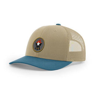 BBQ Grill Icon Trucker Hat - Gold | Backyard Republic™