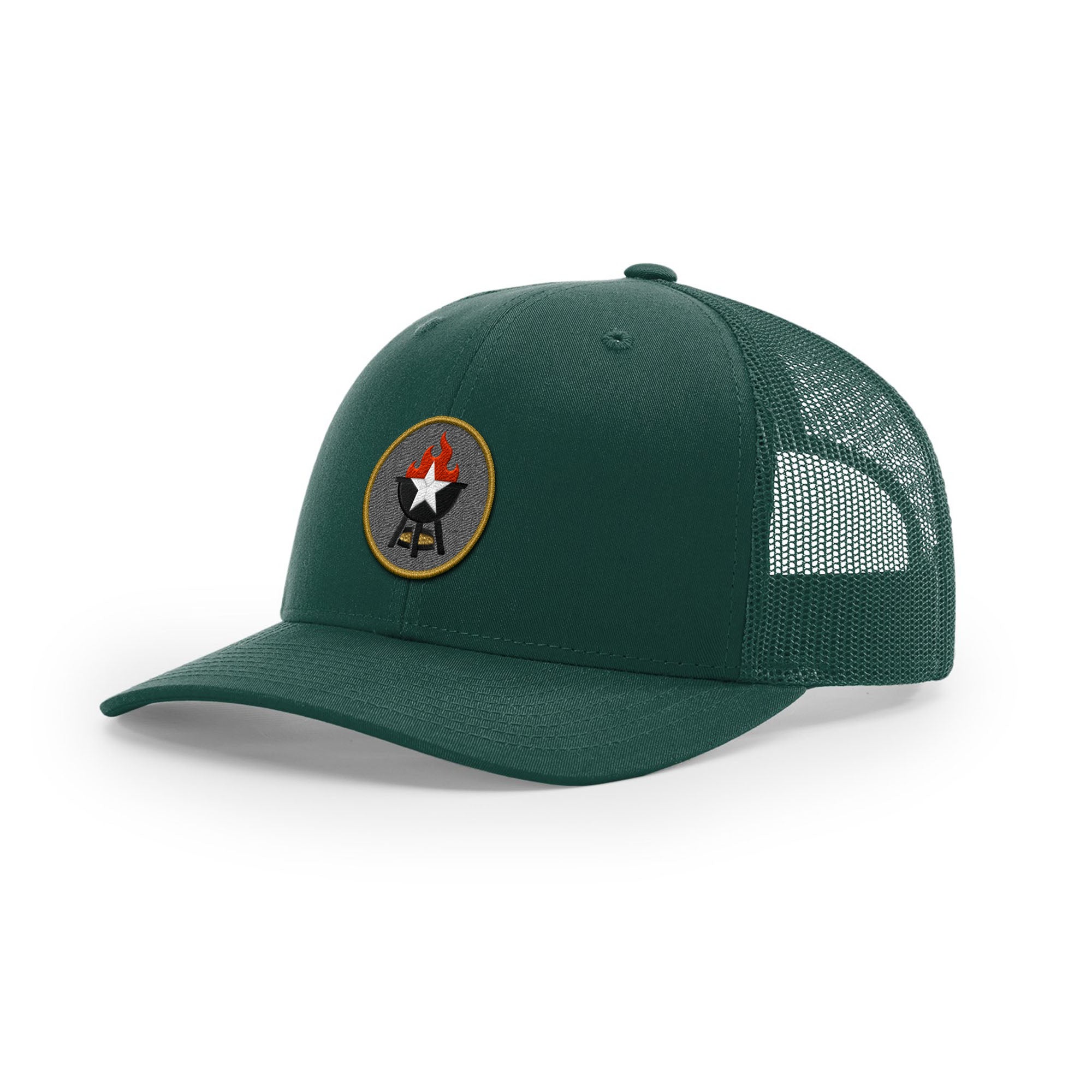 BBQ Grill Icon Trucker Hat - Gold | Backyard Republic™