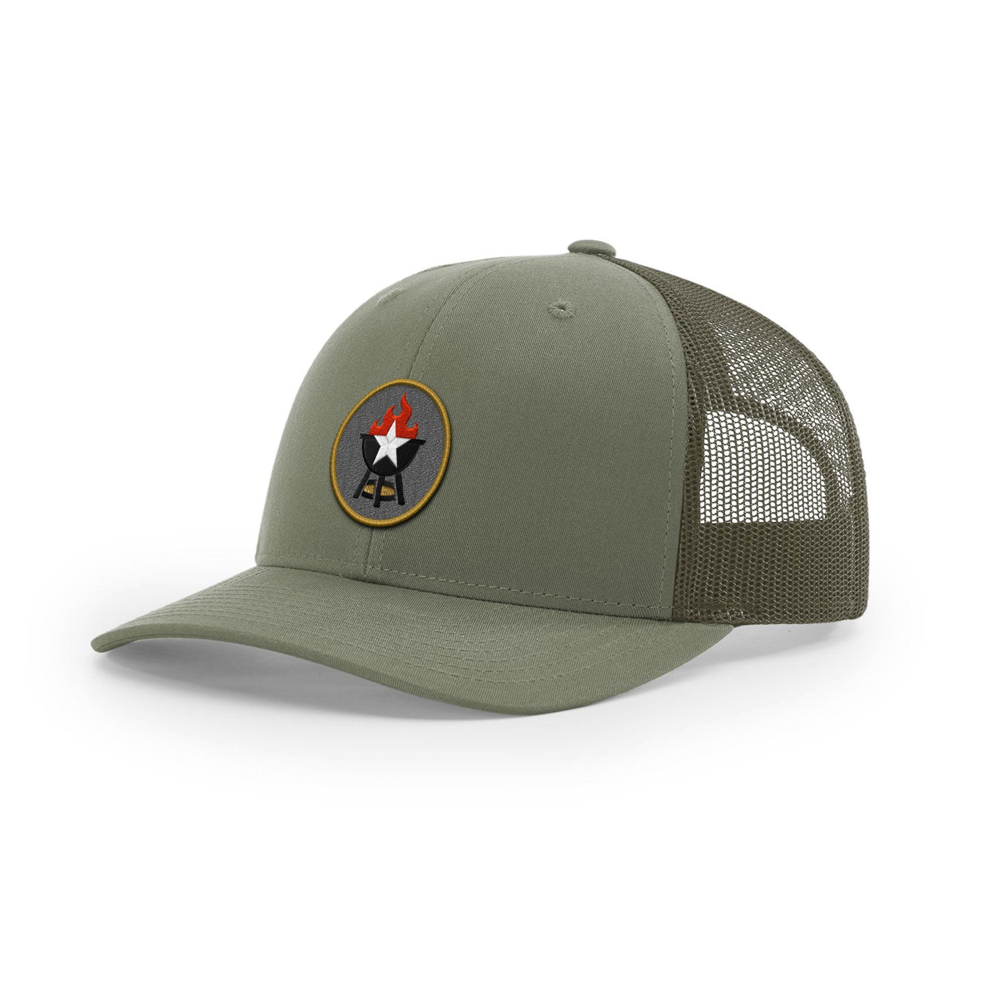 BBQ Grill Icon Trucker Hat - Gold | Backyard Republic™
