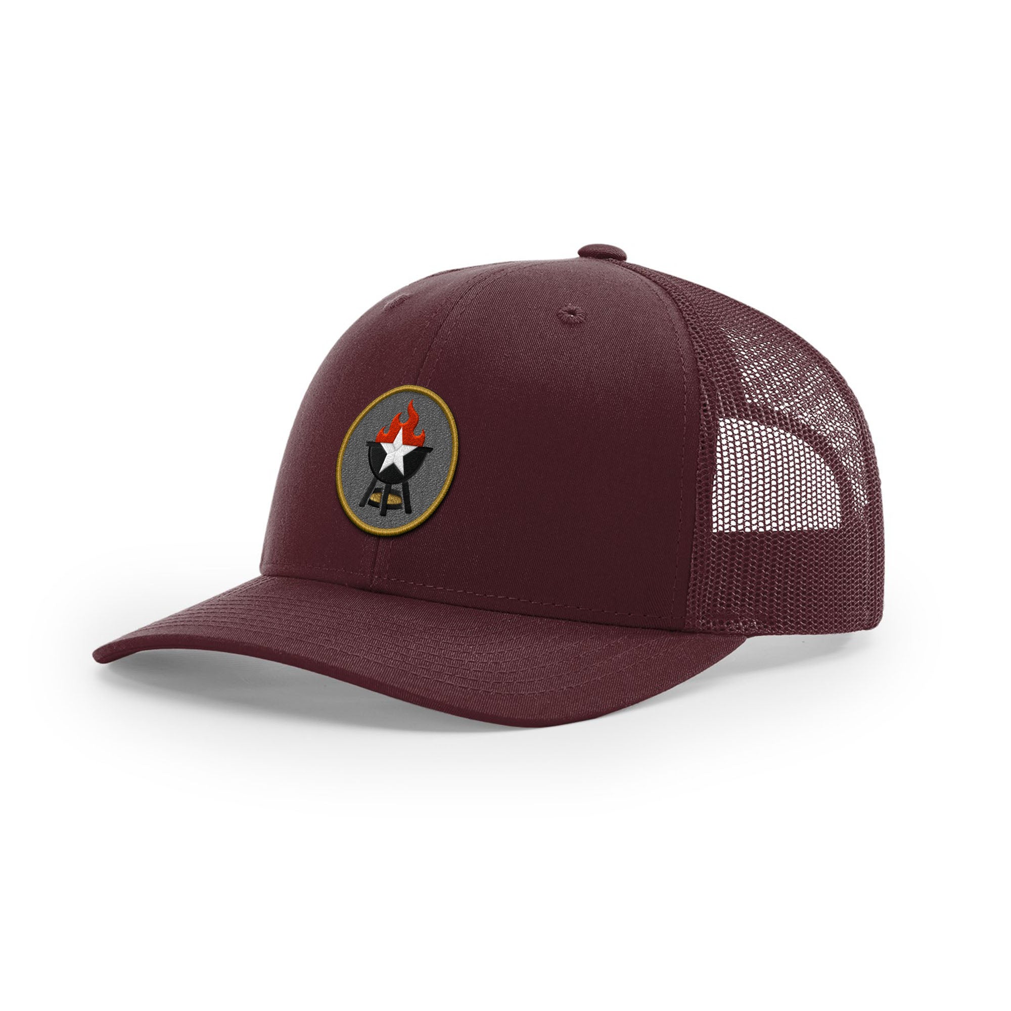 BBQ Grill Icon Trucker Hat - Gold | Backyard Republic™