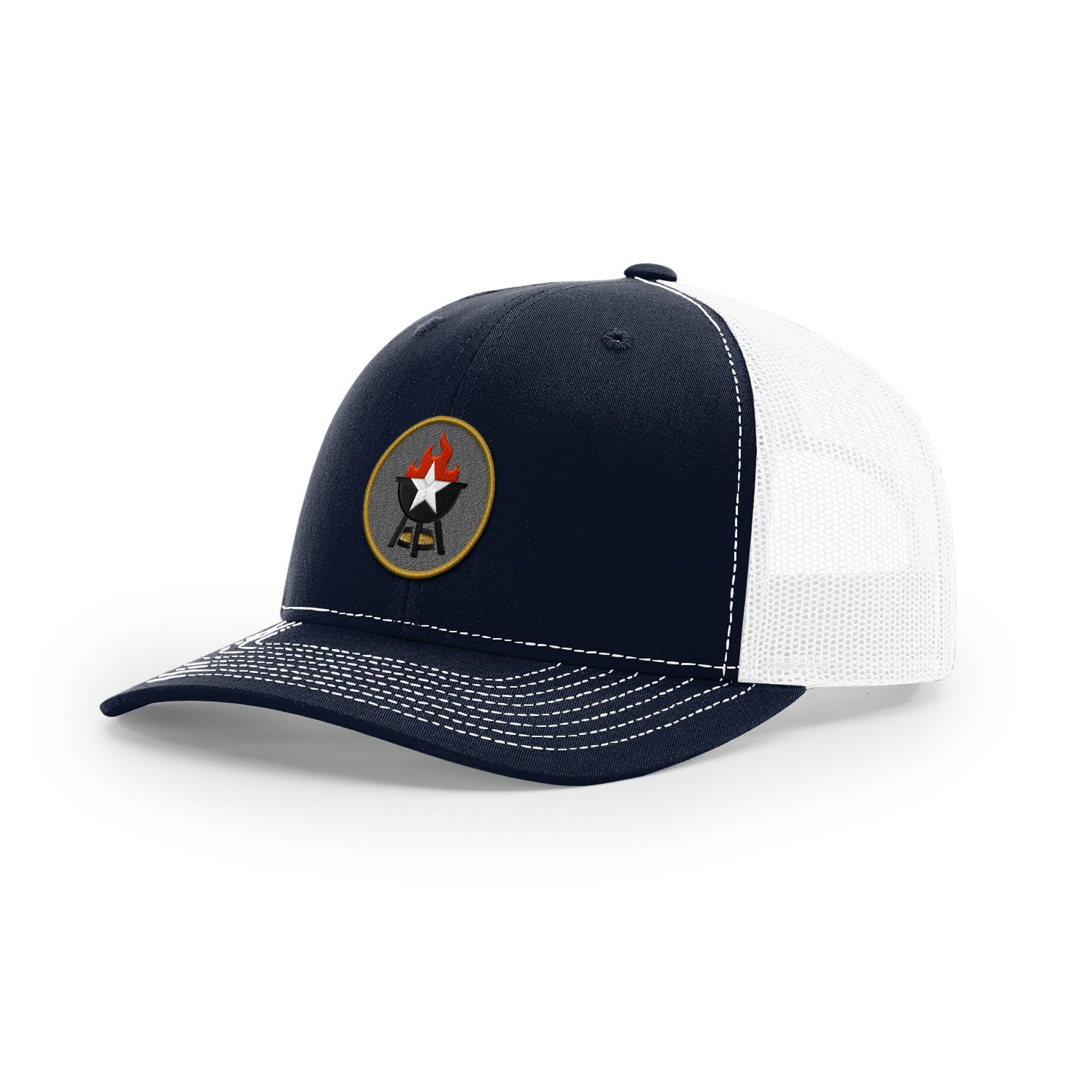 BBQ Grill Icon Trucker Hat - Gold | Backyard Republic™
