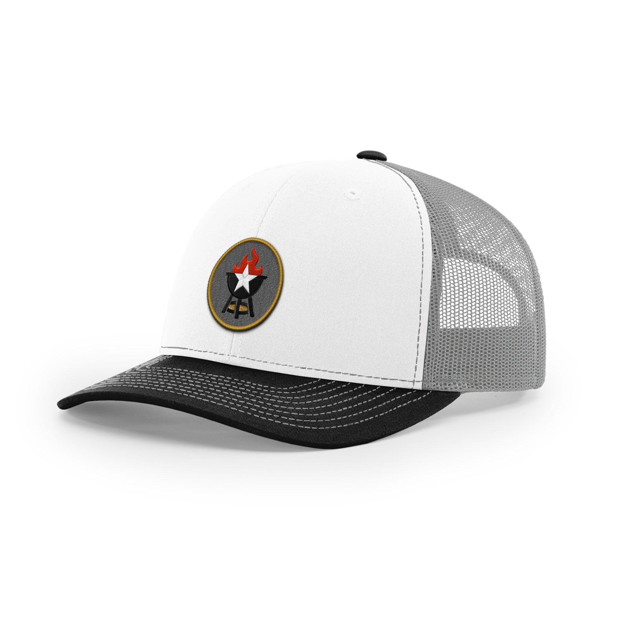 BBQ Grill Icon Trucker Hat - Gold | Backyard Republic™