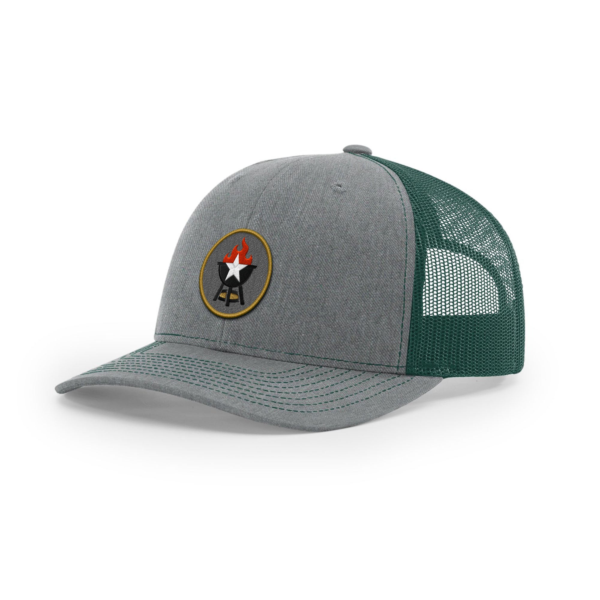 BBQ Grill Icon Trucker Hat - Gold | Backyard Republic™