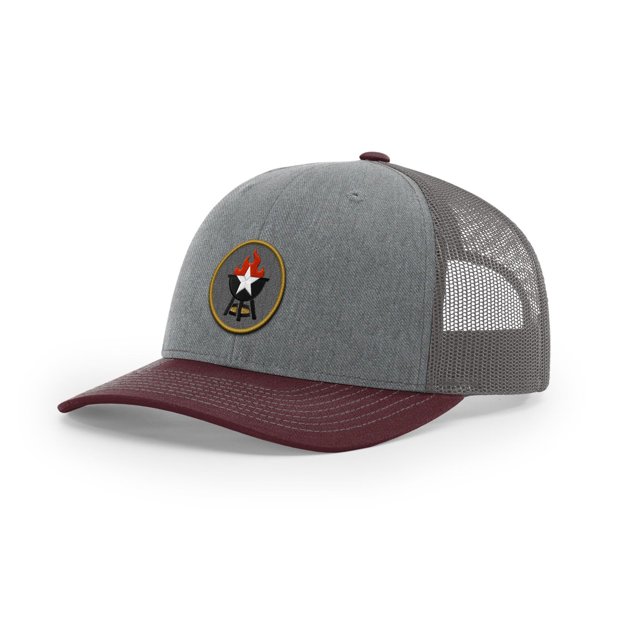 BBQ Grill Icon Trucker Hat - Gold | Backyard Republic™