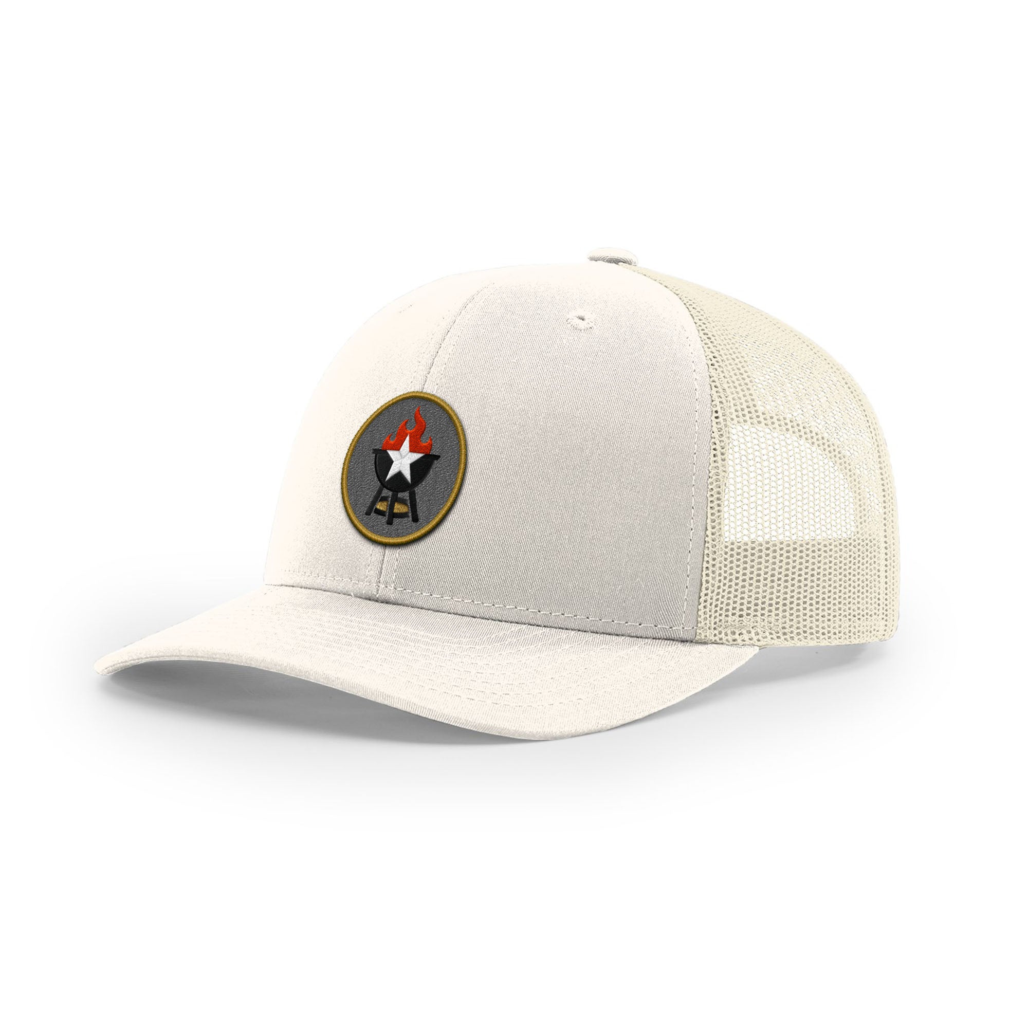 BBQ Grill Icon Trucker Hat - Gold | Backyard Republic™