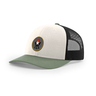 BBQ Grill Icon Trucker Hat - Gold | Backyard Republic™