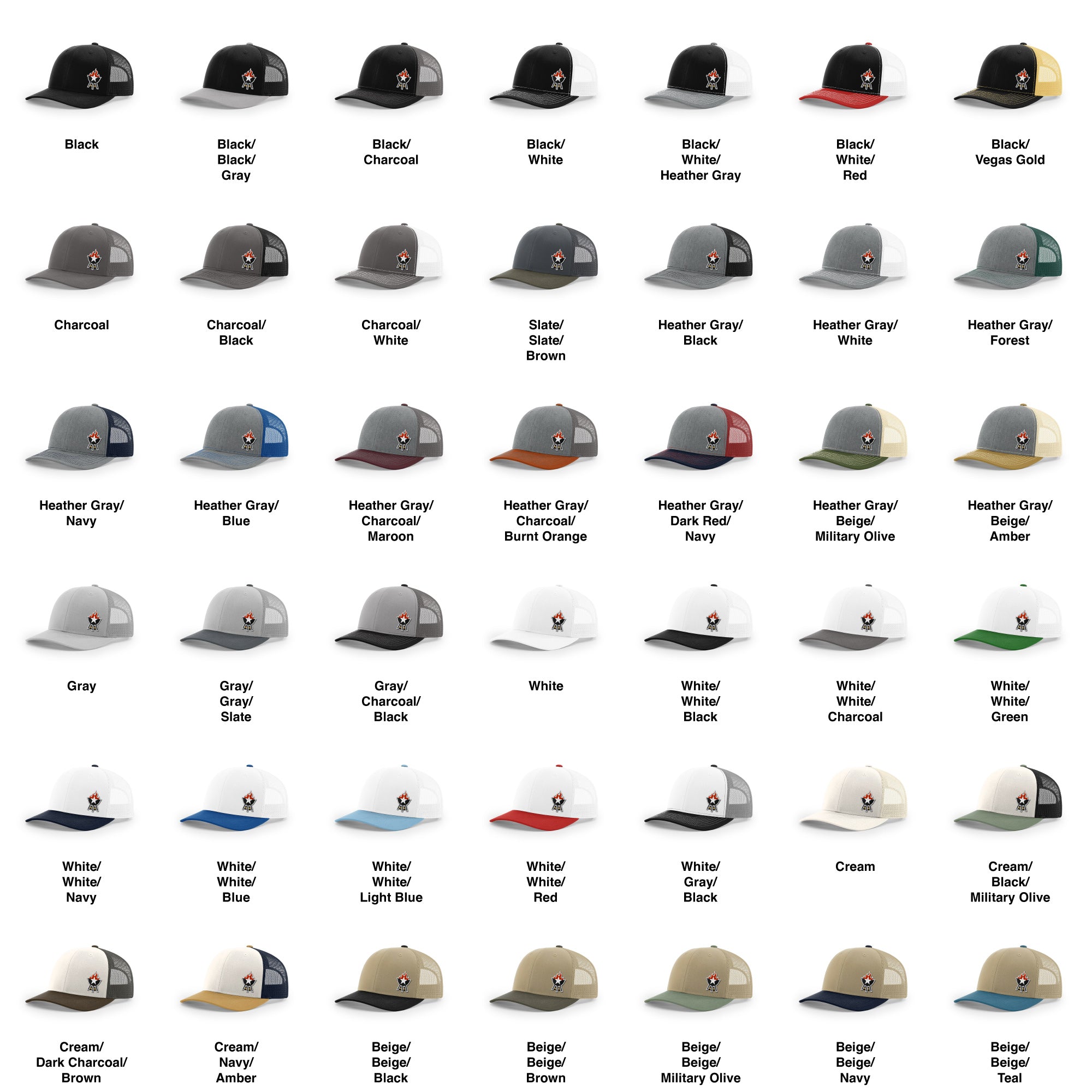 BBQ Grill Icon Trucker Hat - 3D