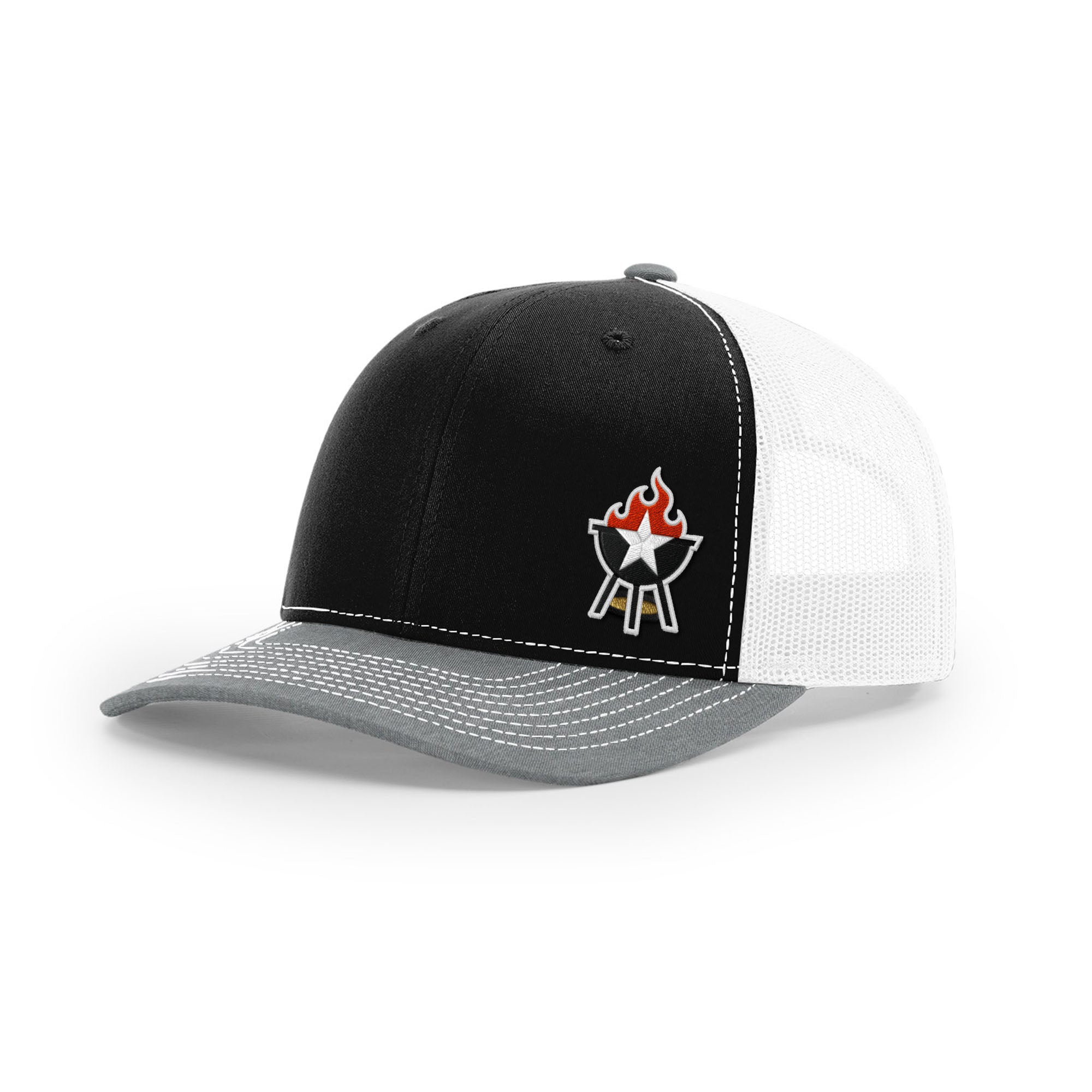 BBQ Grill Icon Trucker Hat - 3D