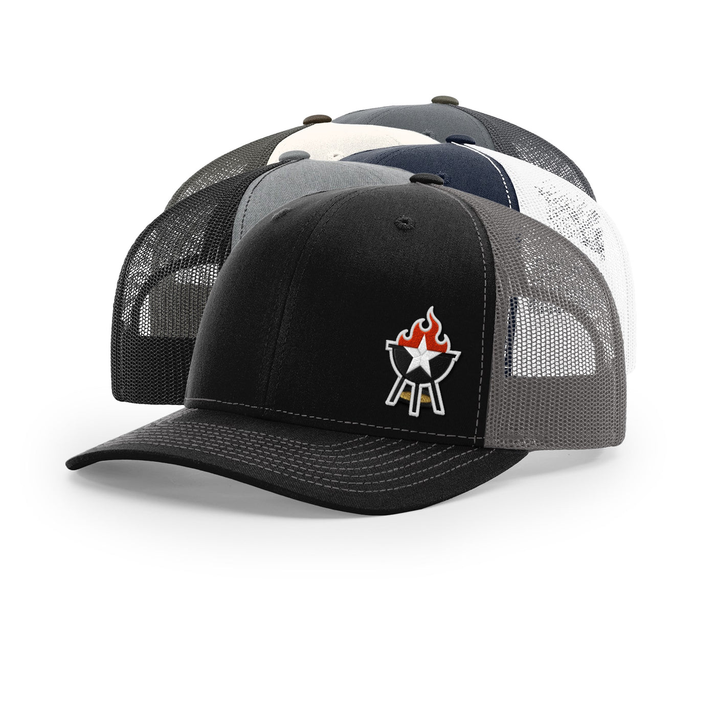 BBQ Grill Icon Trucker Hat - 3D | Backyard Republic™