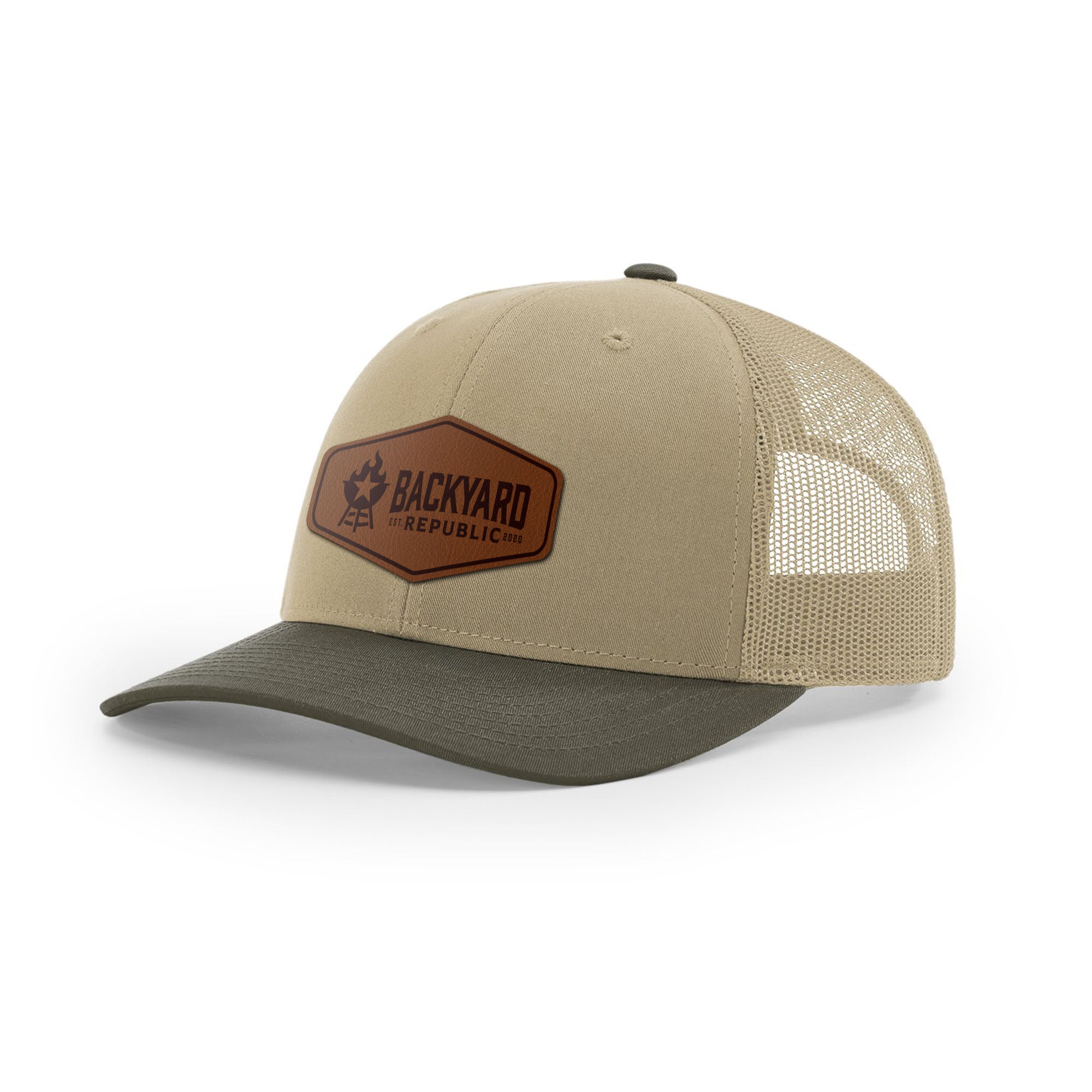 Backyard Republic Logo Trucker Hat - Leather | Backyard Republic™