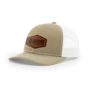 Backyard Republic Logo Trucker Hat - Leather | Backyard Republic™