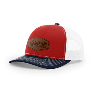 Backyard Republic Logo Trucker Hat - Leather | Backyard Republic™