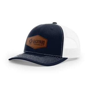 Backyard Republic Logo Trucker Hat - Leather | Backyard Republic™