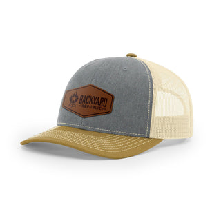 Backyard Republic Logo Trucker Hat - Leather | Backyard Republic™