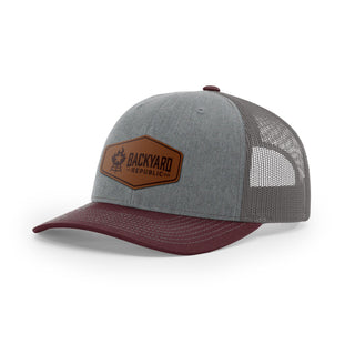 Backyard Republic Logo Trucker Hat - Leather | Backyard Republic™