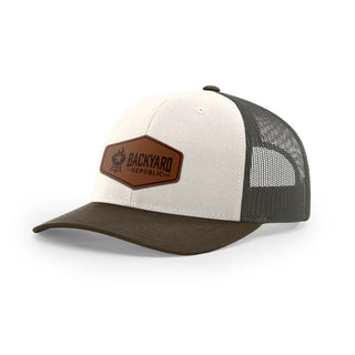 Backyard Republic Logo Trucker Hat - Leather | Backyard Republic™
