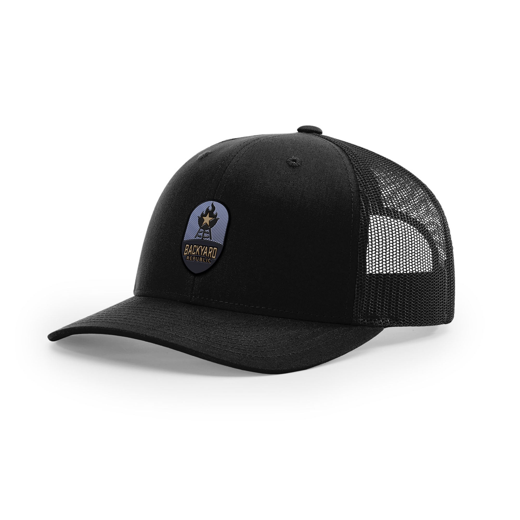 Backyard Republic Logo Trucker Hat - Embossed
