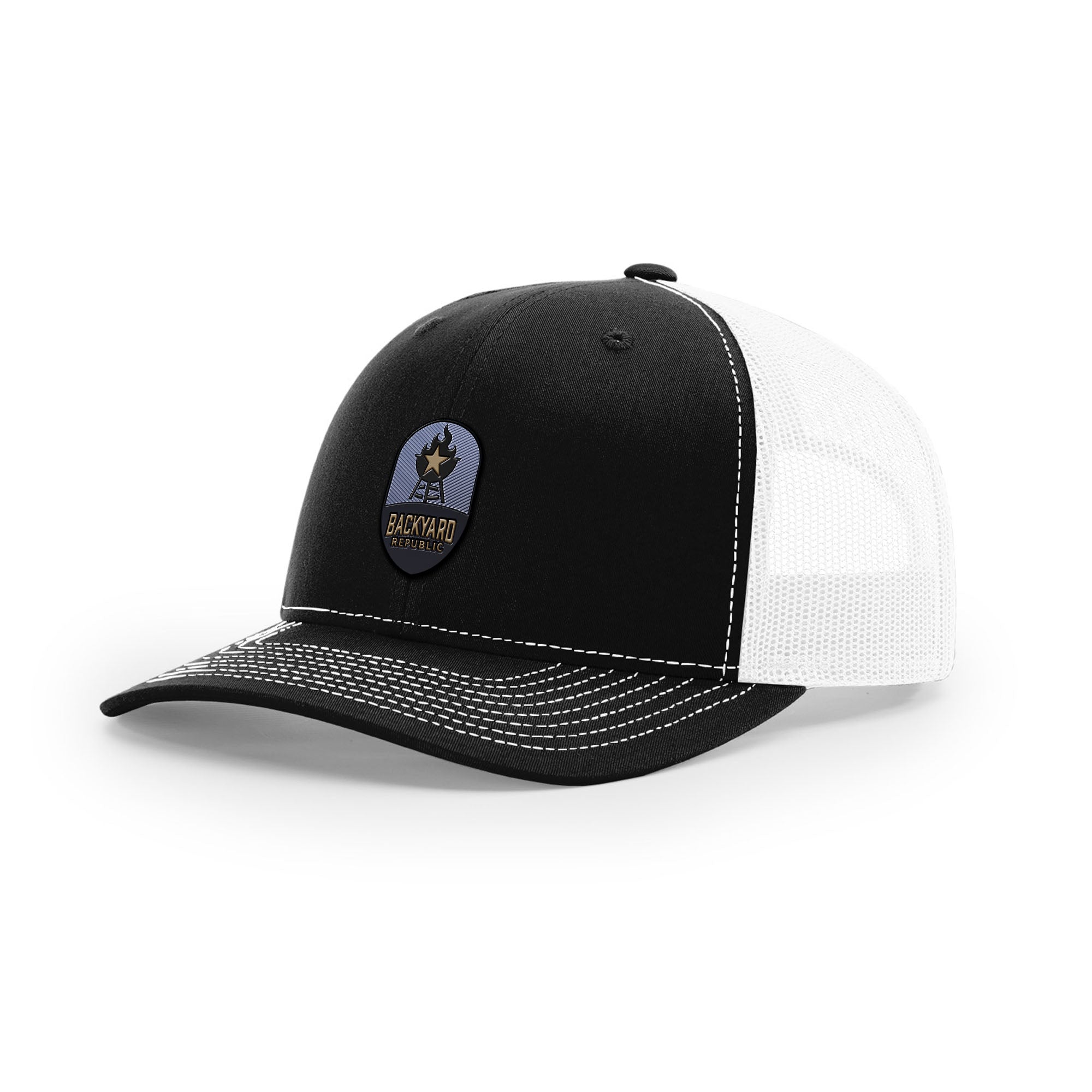 Backyard Republic Logo Trucker Hat - Embossed