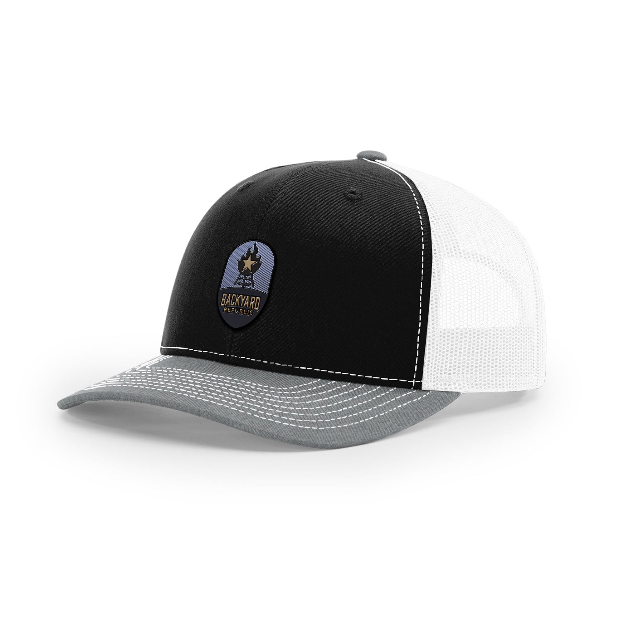 Backyard Republic Logo Trucker Hat - Embossed