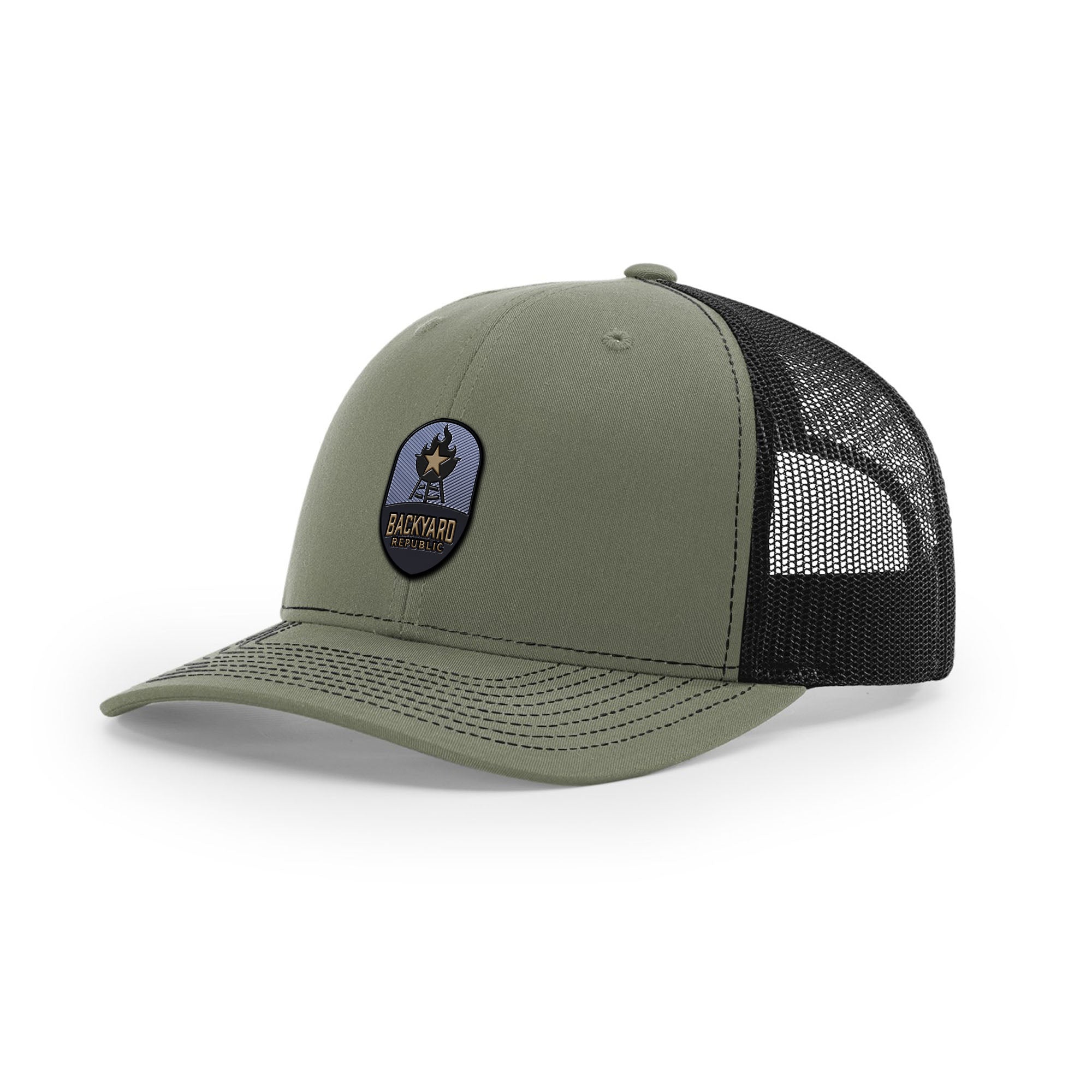 Backyard Republic Logo Trucker Hat - Embossed