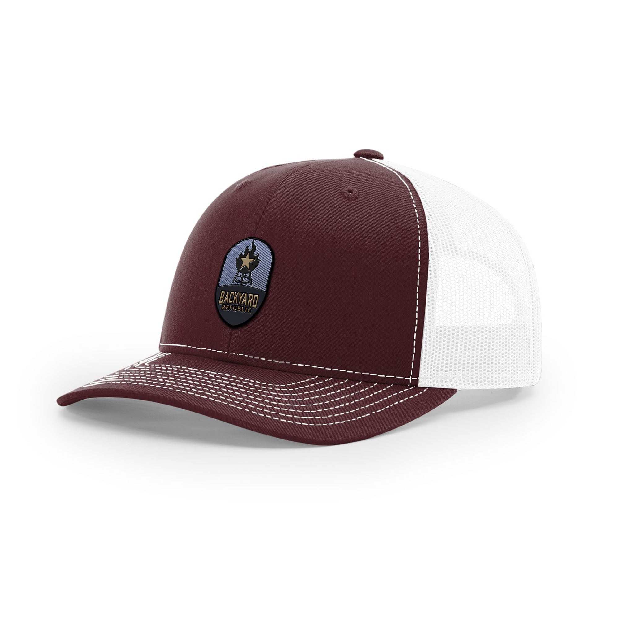 Backyard Republic Logo Trucker Hat - Embossed