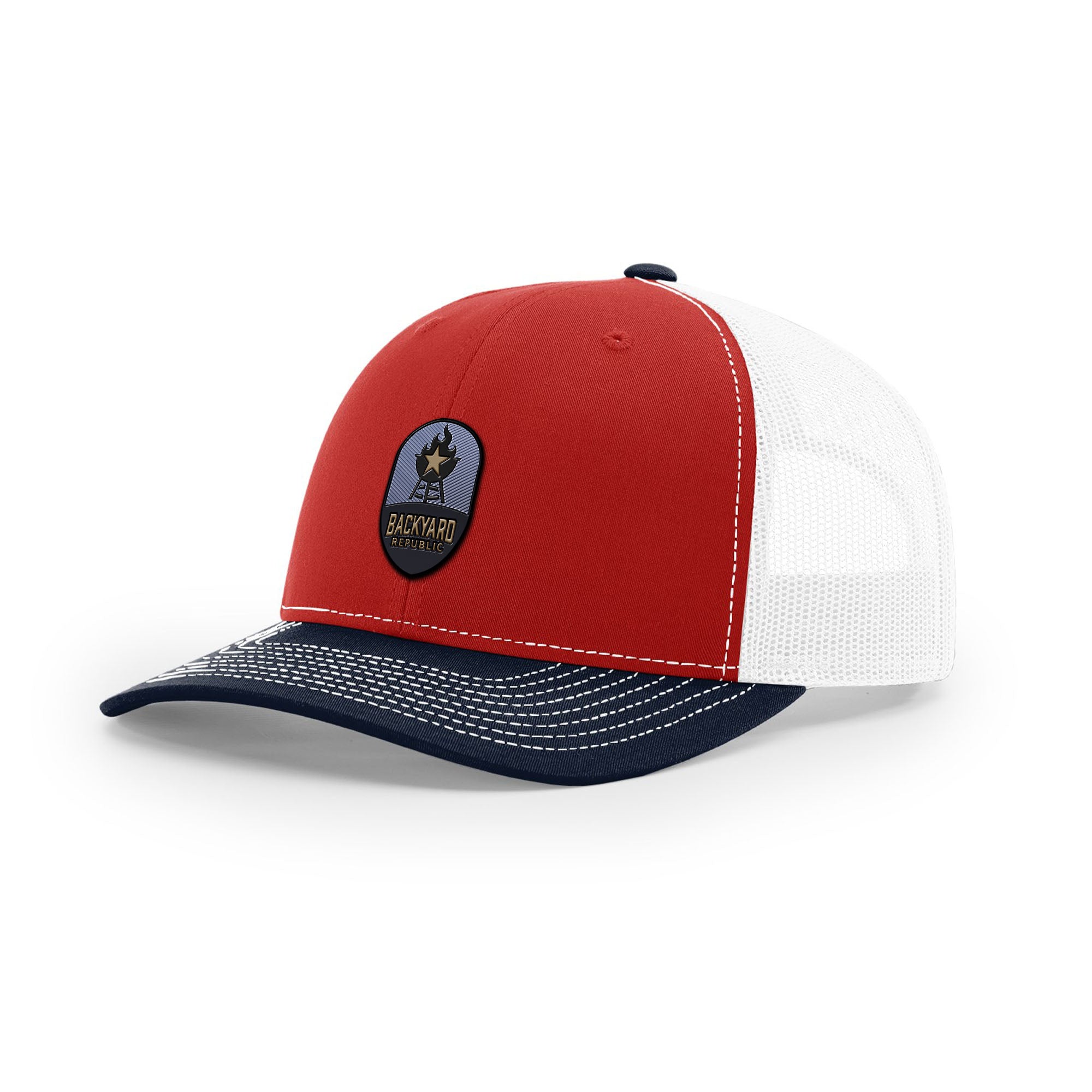 Backyard Republic Logo Trucker Hat - Embossed