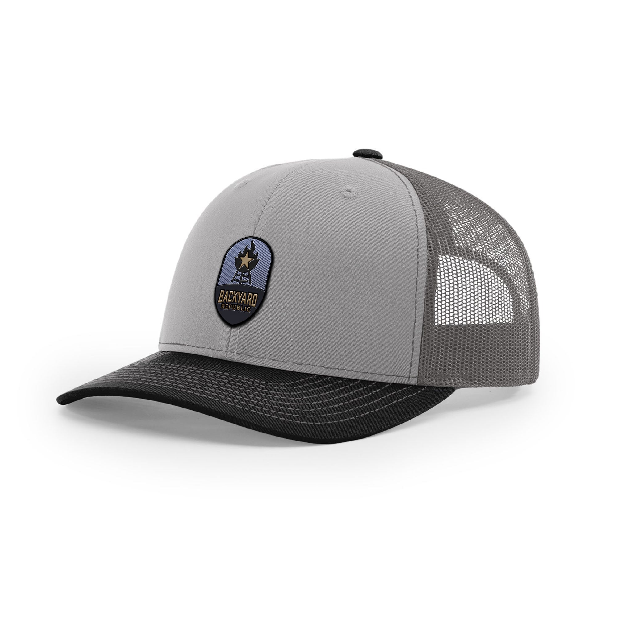 Backyard Republic Logo Trucker Hat - Embossed