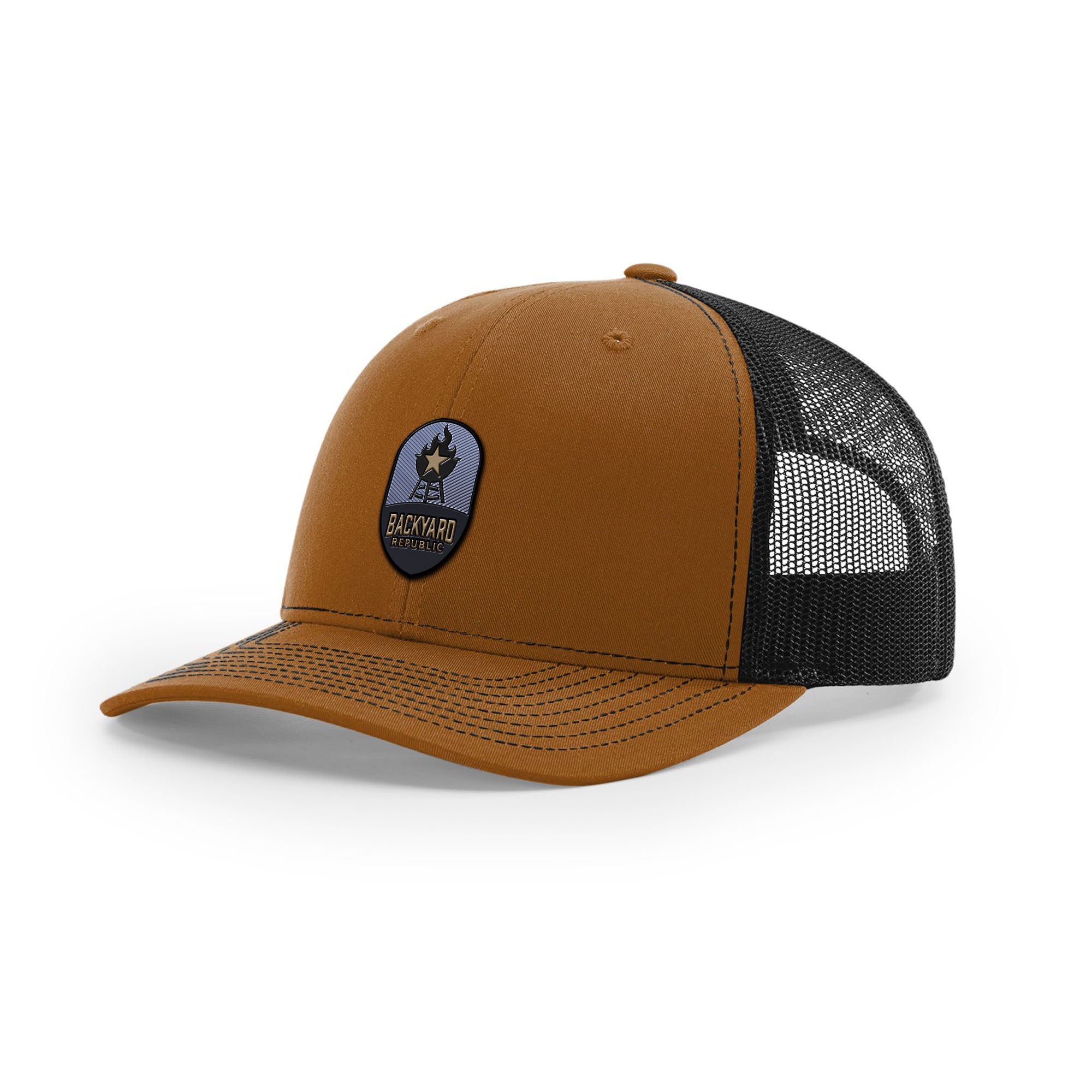 Backyard Republic Logo Trucker Hat - Embossed