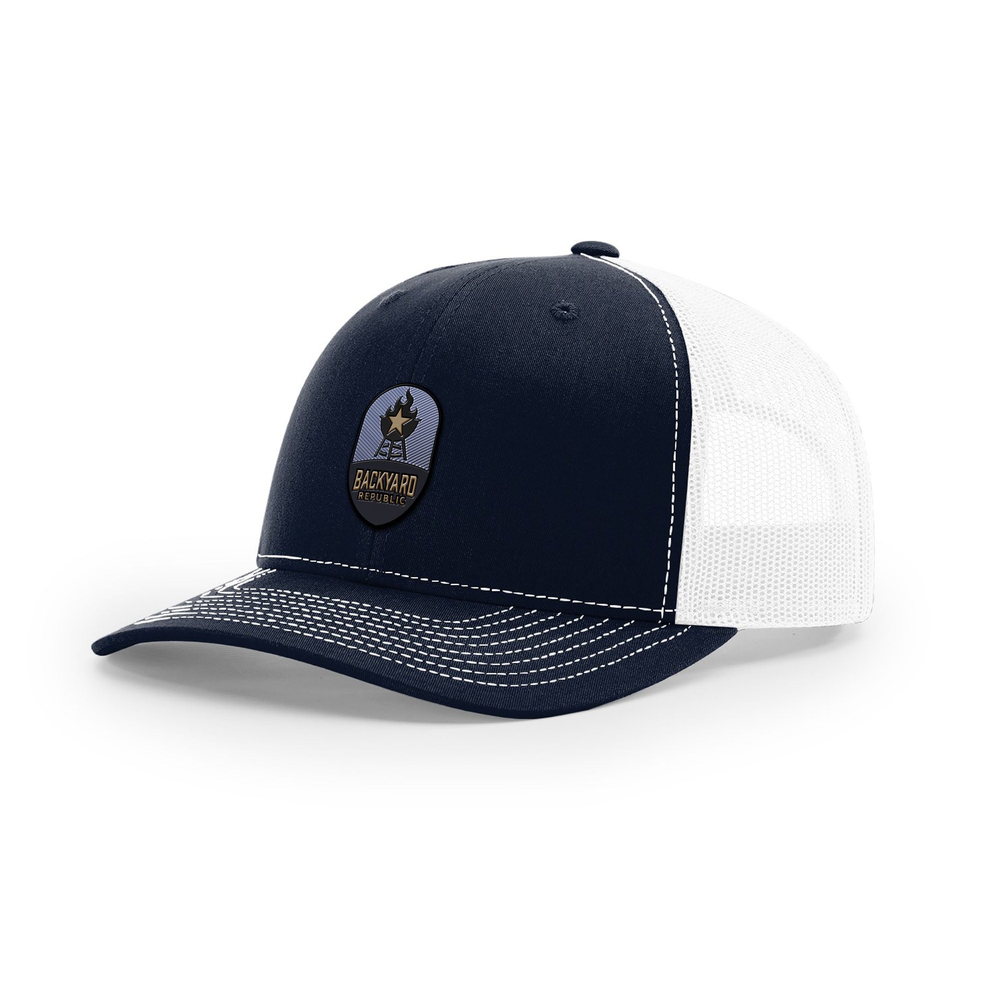 Backyard Republic Logo Trucker Hat - Embossed