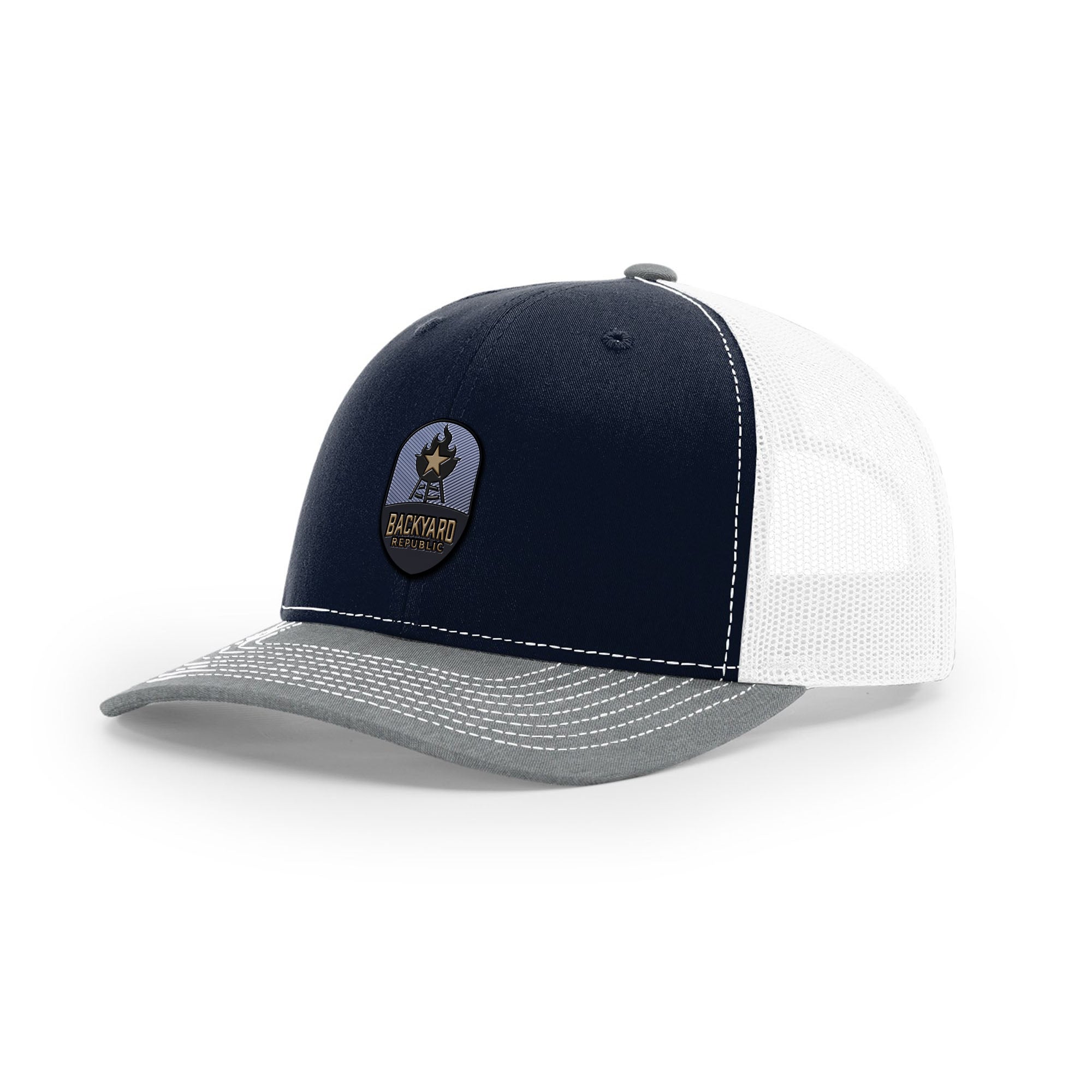 Backyard Republic Logo Trucker Hat - Embossed