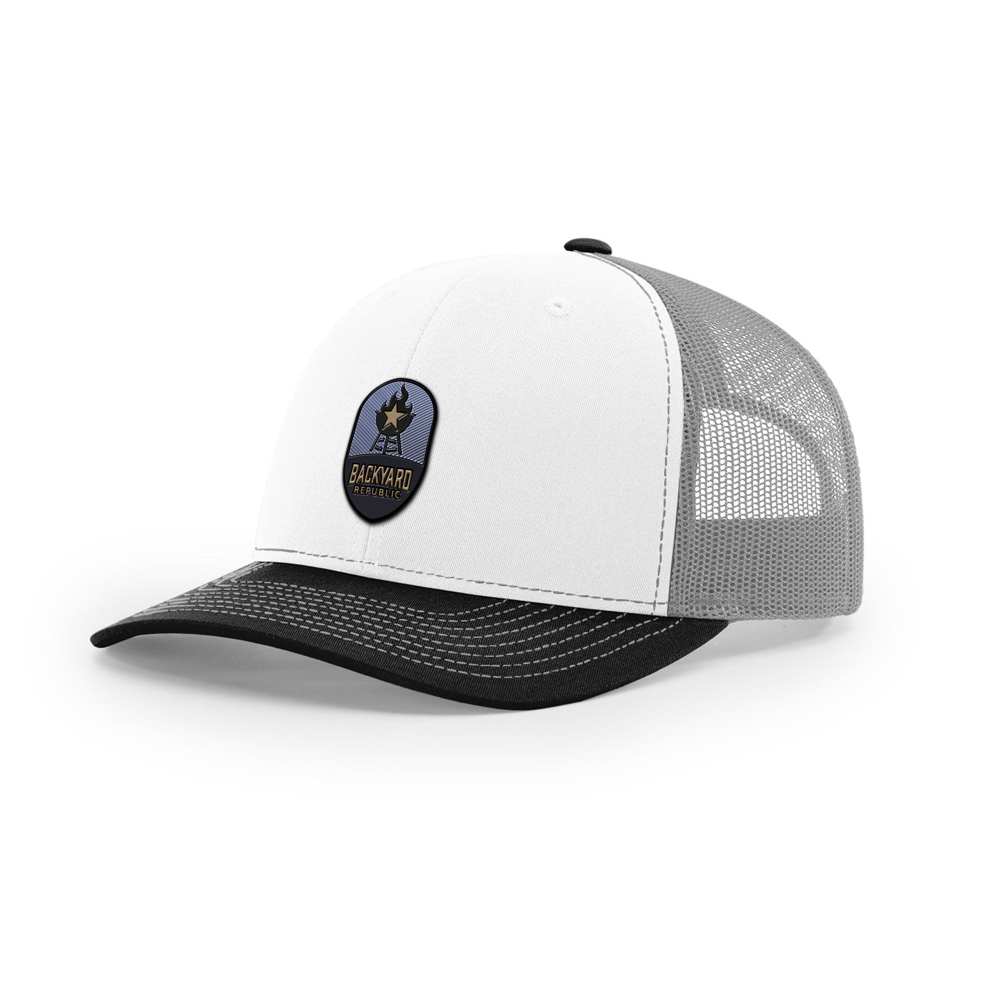 Backyard Republic Logo Trucker Hat - Embossed