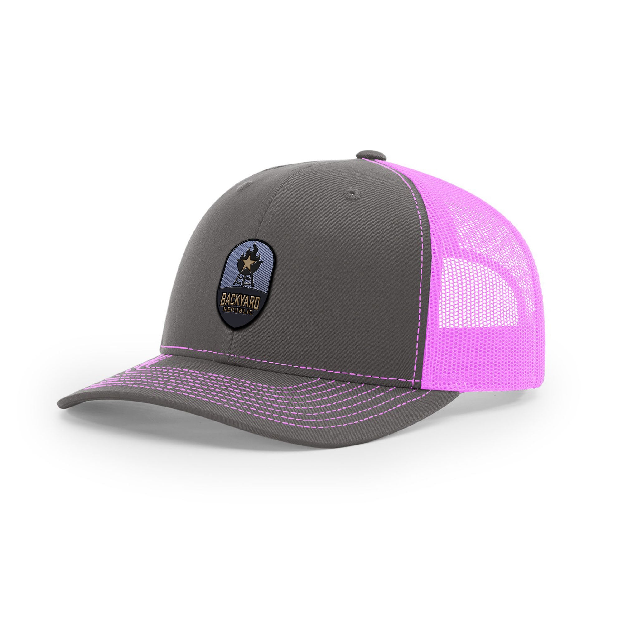 Backyard Republic Logo Trucker Hat - Embossed