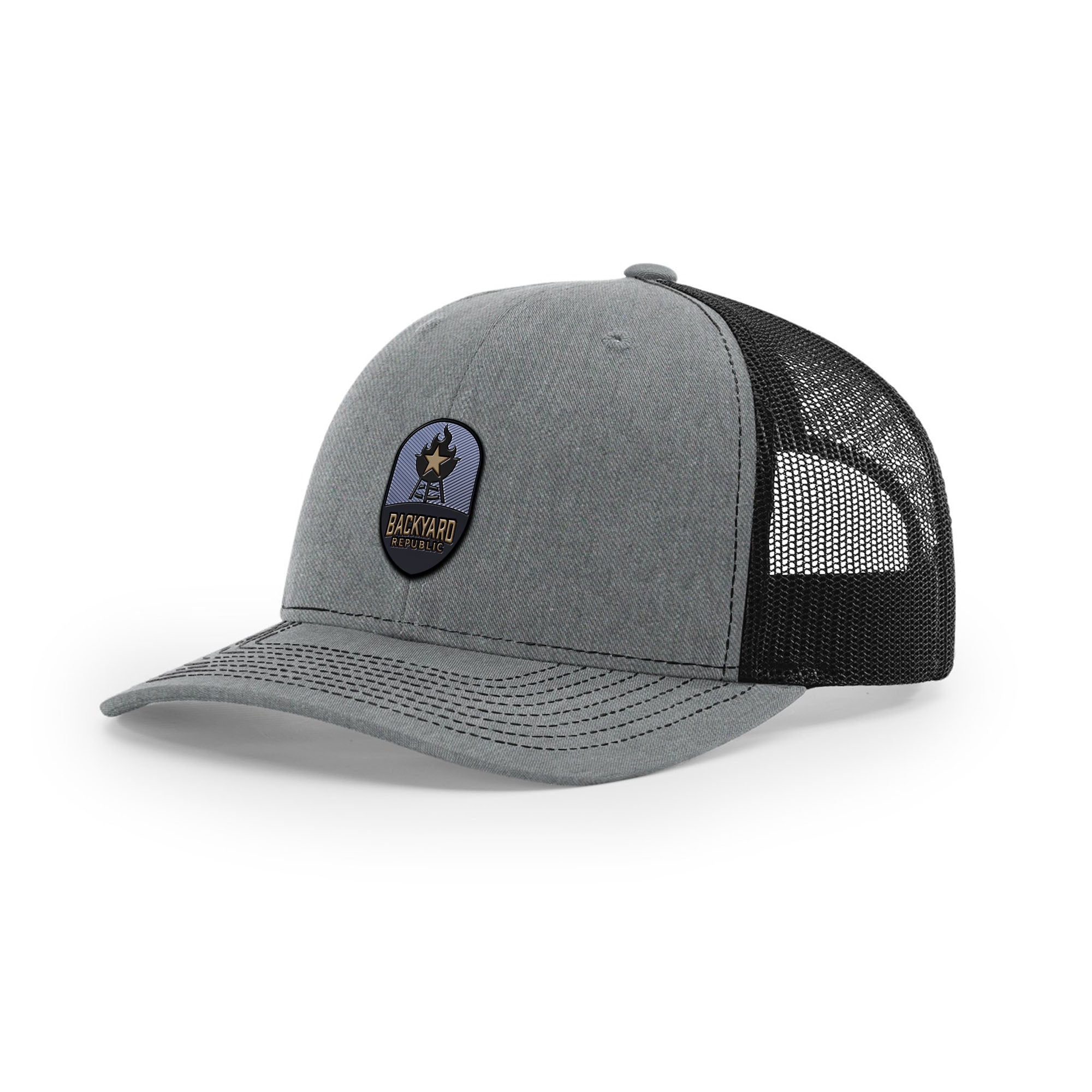 Backyard Republic Logo Trucker Hat - Embossed