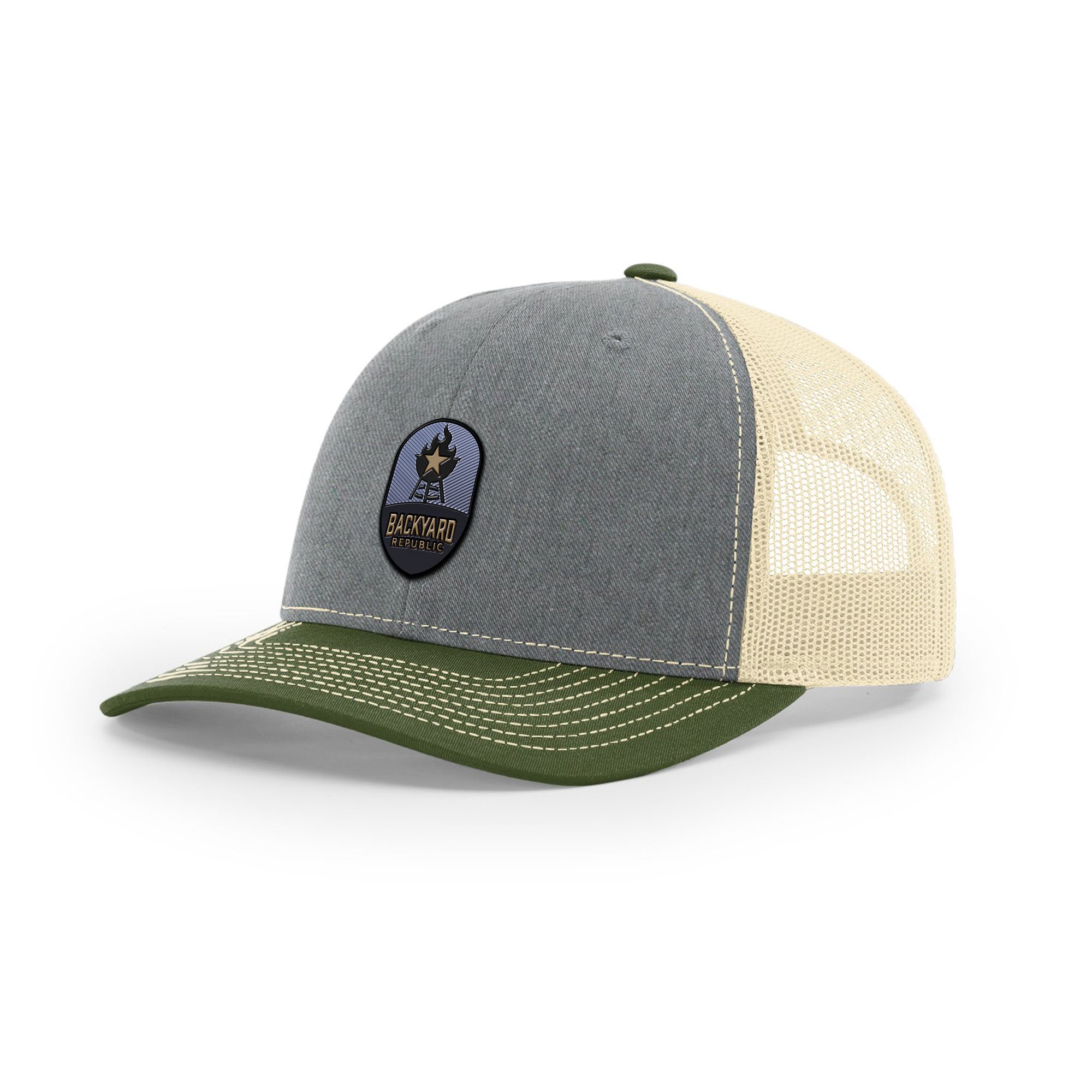 Backyard Republic Logo Trucker Hat - Embossed